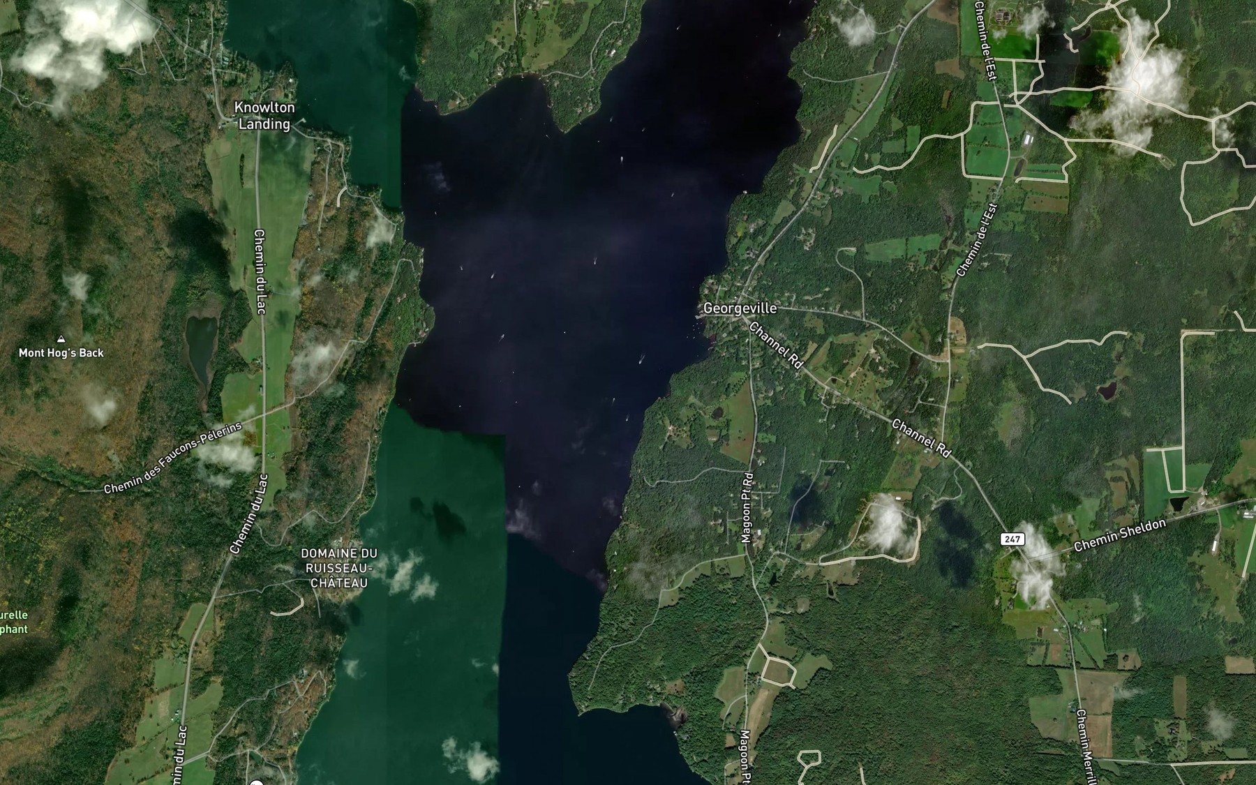 Satellite map of the Baie Murray