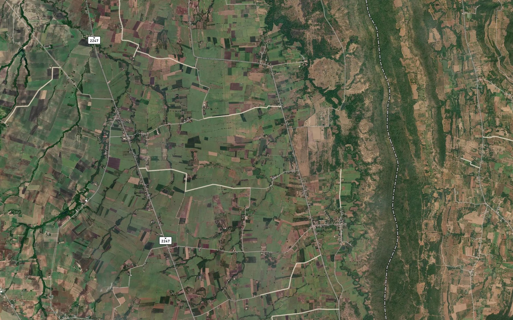Satellite map of the Khlong Bukha