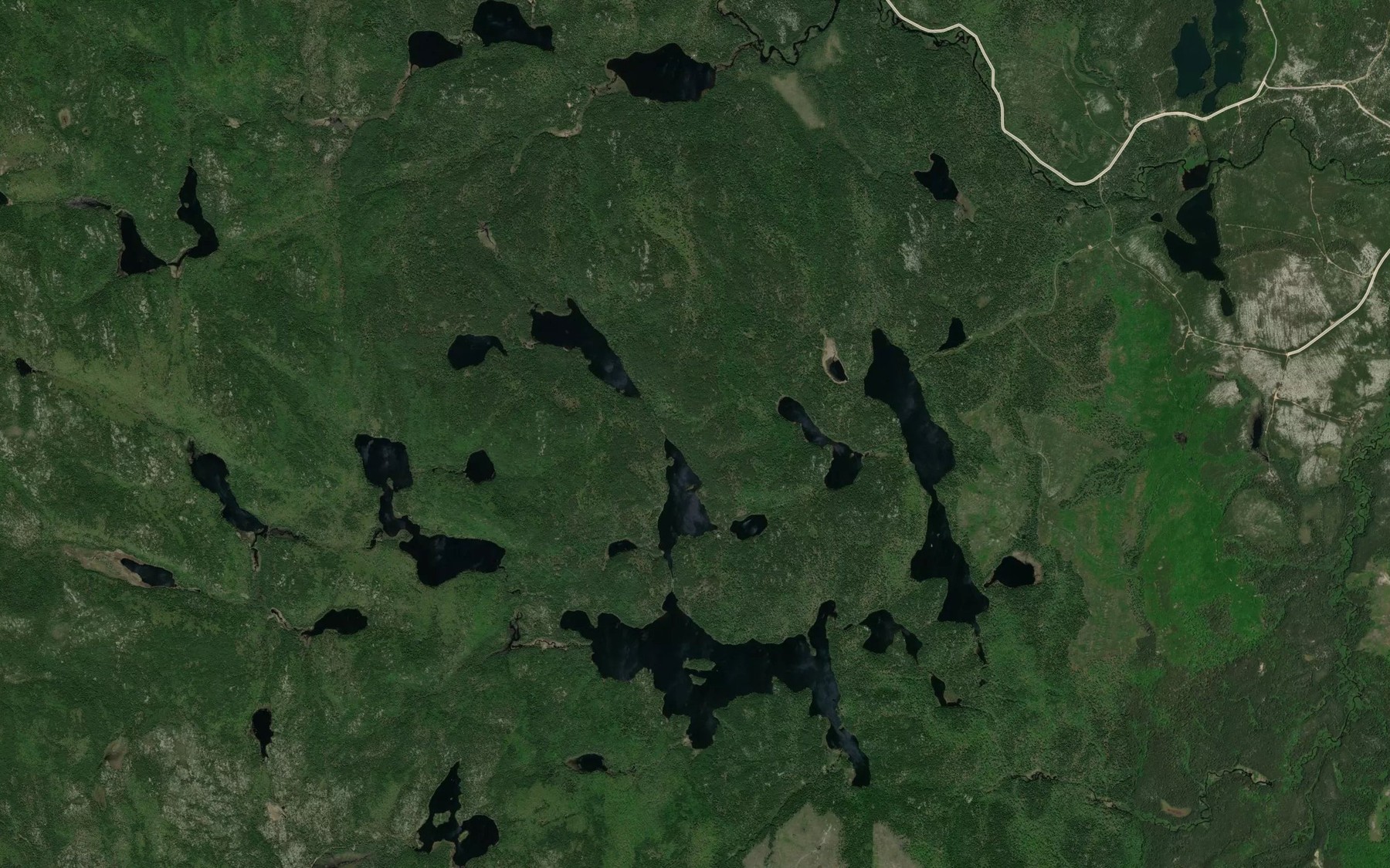 Satellite map of the Lac Georges