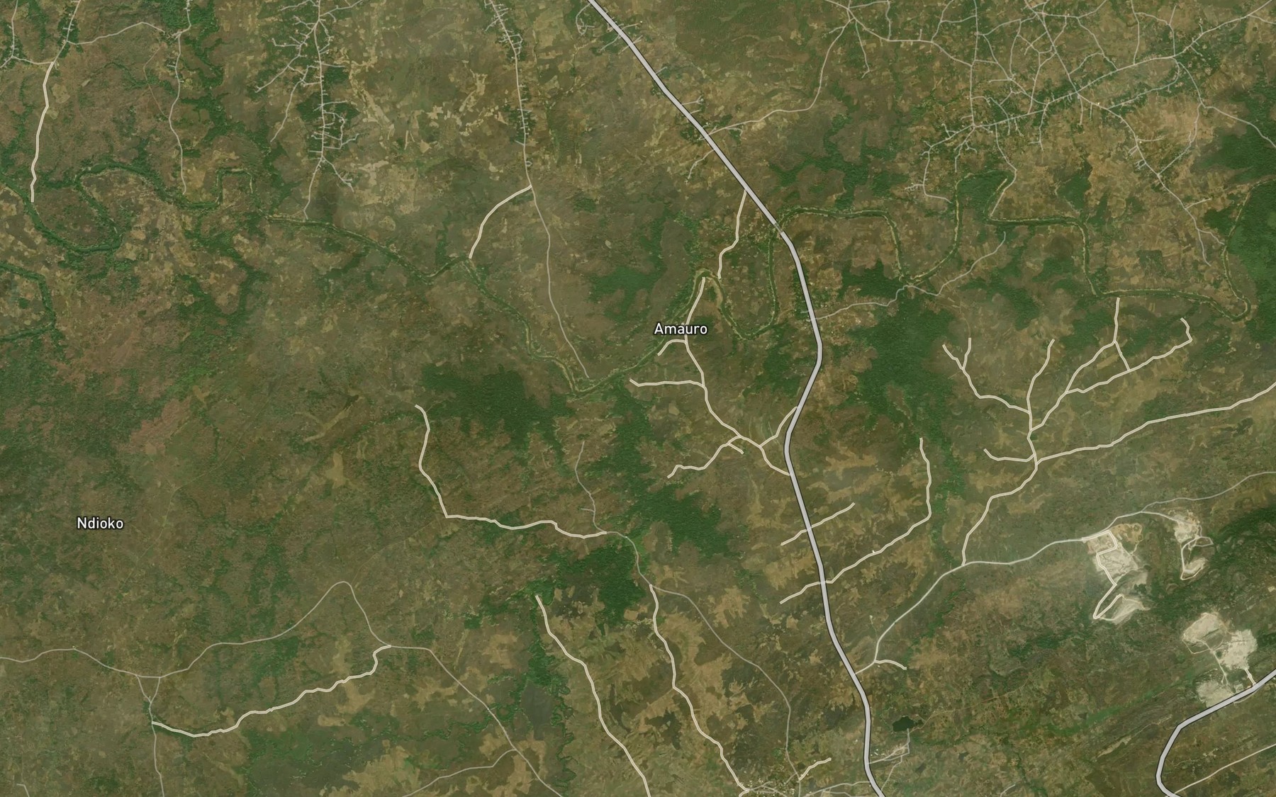 Satellite map of the River Okpukpo