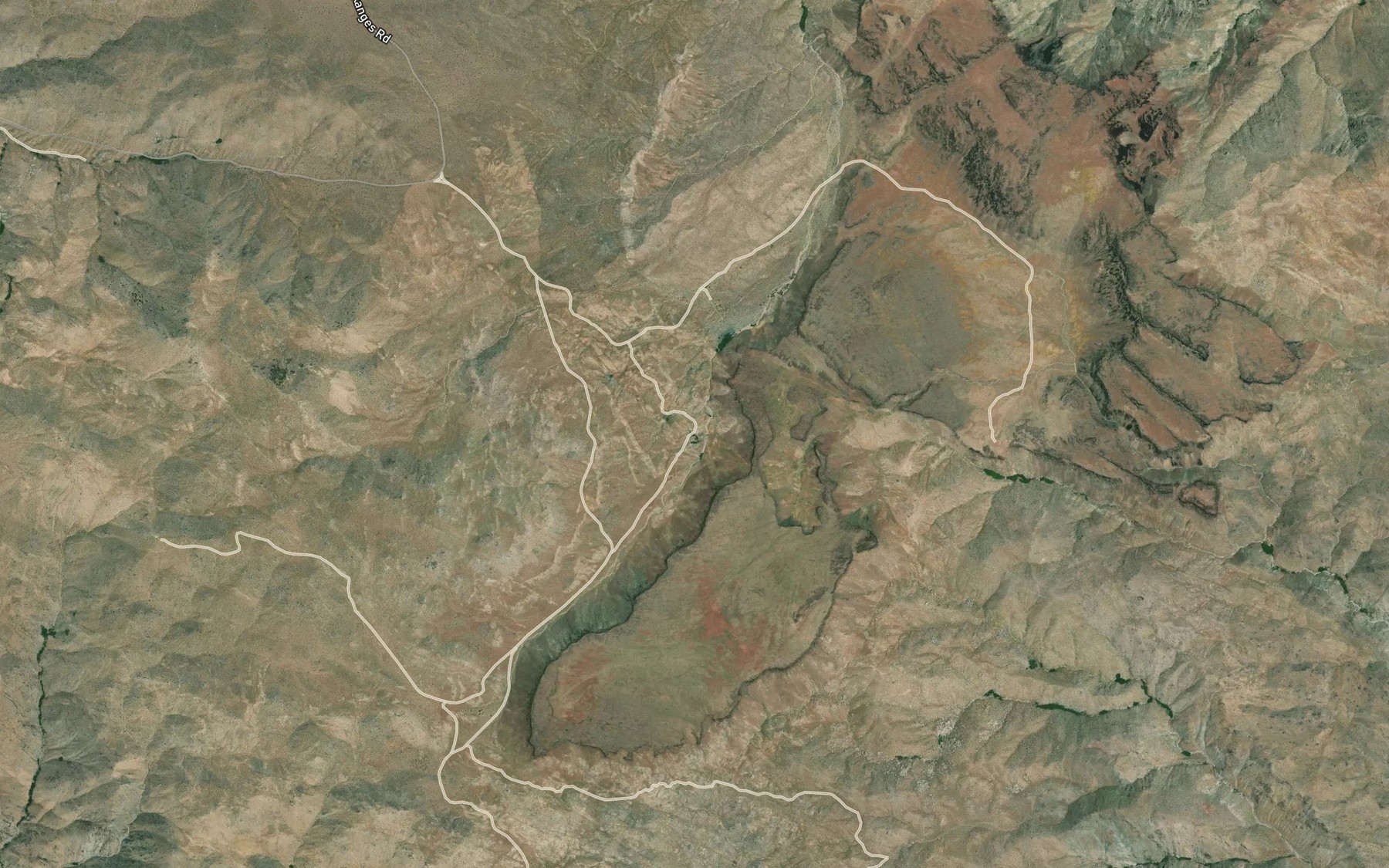 Satellite map of the Bircham Springs
