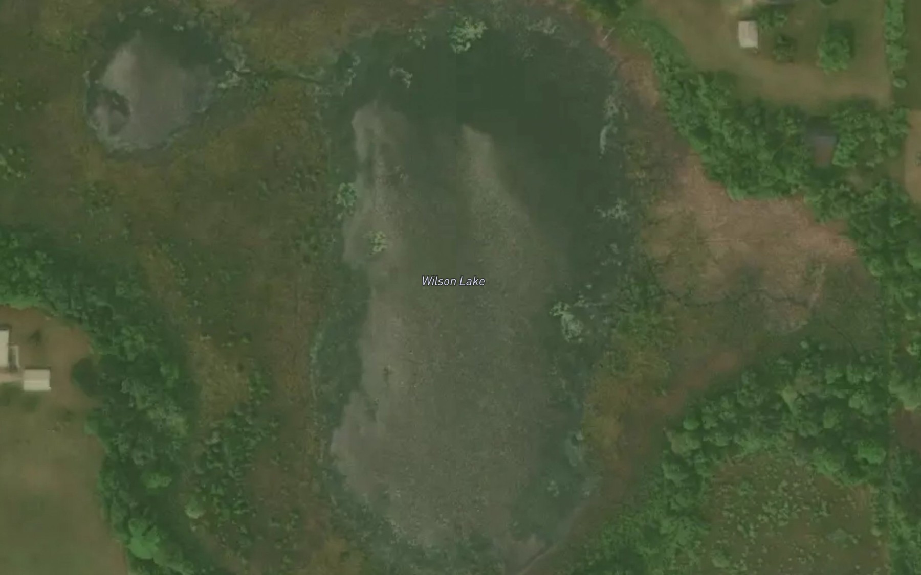 Satellite map of the Wilson Lake