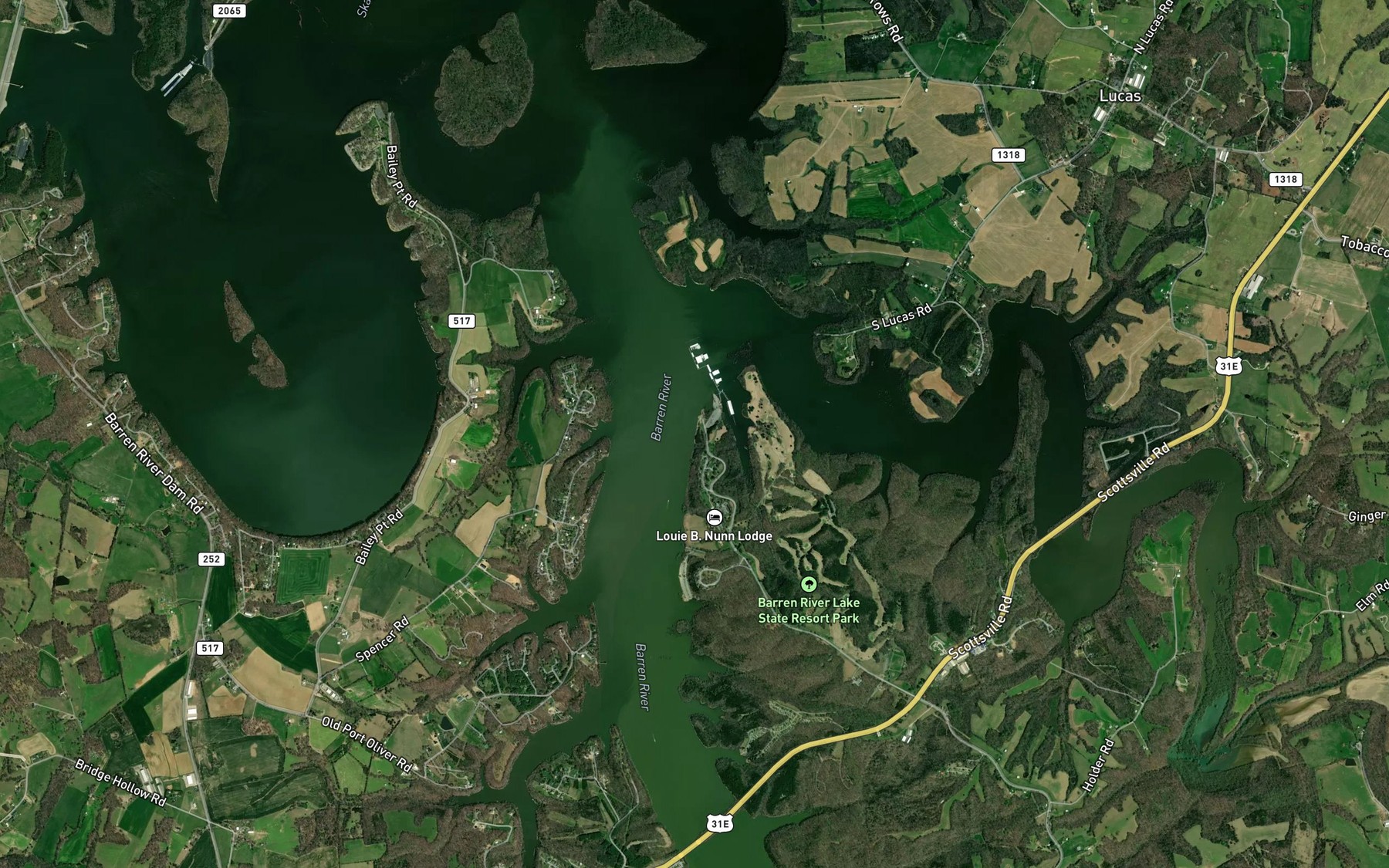 Satellite map of the Spot 5
