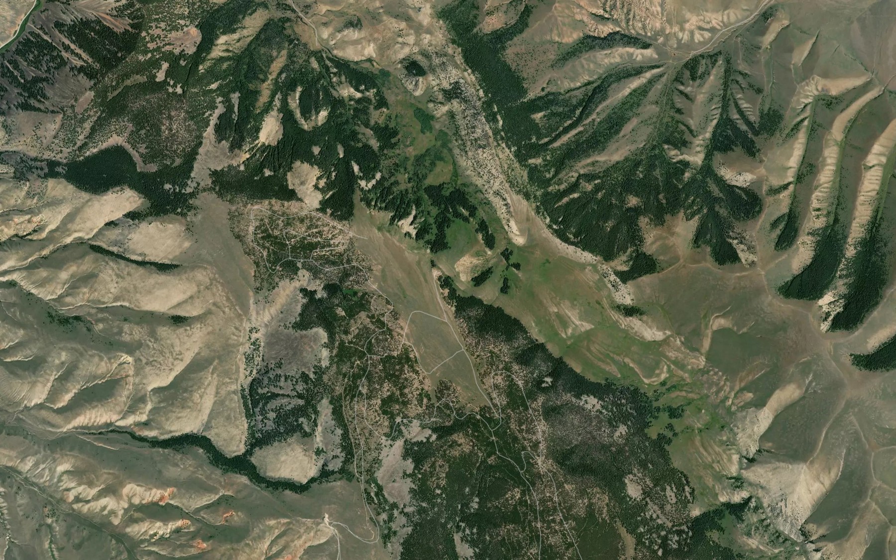 Satellite map of the White Pine Spring