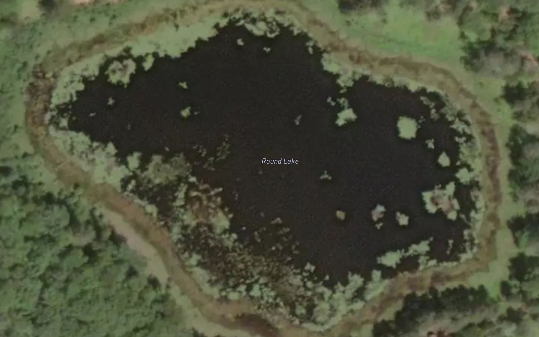 Satellite map of the Round Lake