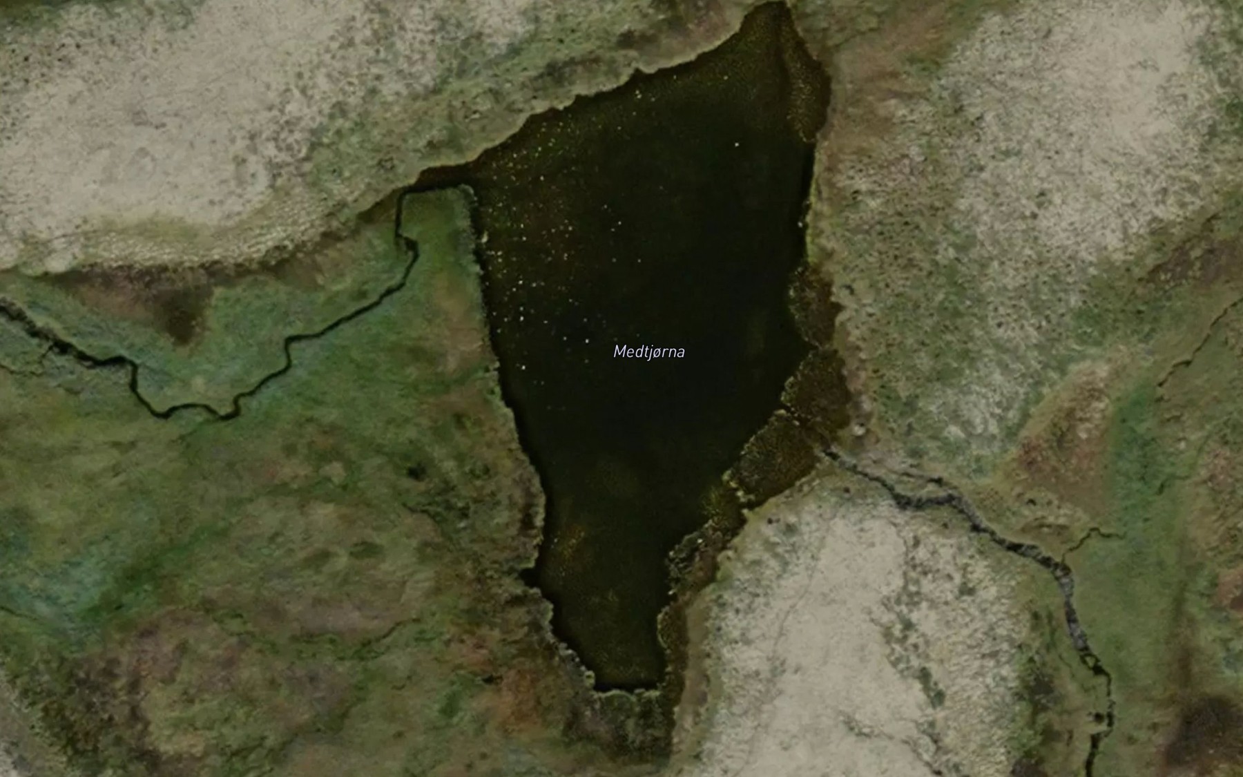 Satellite map of the Medtjorna