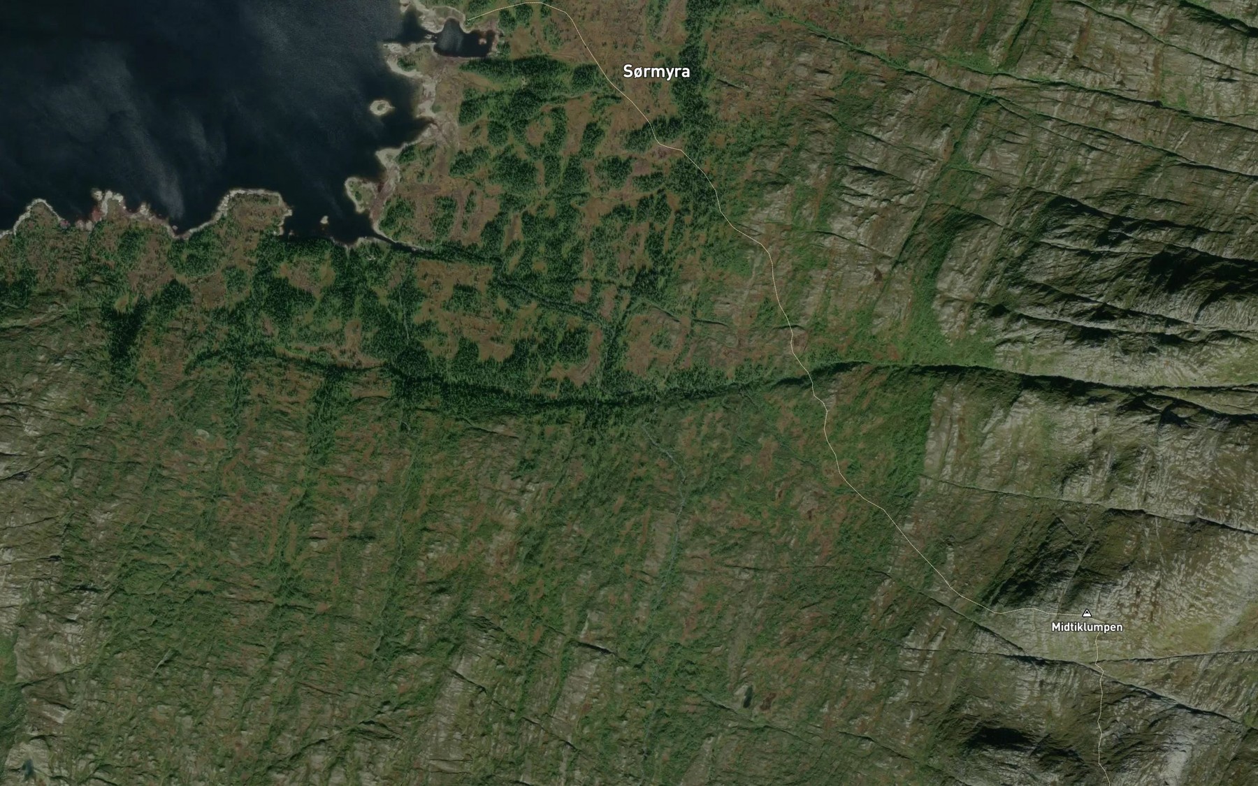 Satellite map of the Litlaa