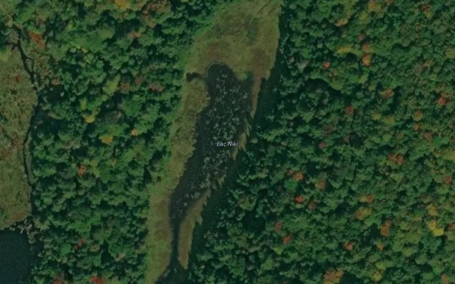 Satellite map of the Lac Niki