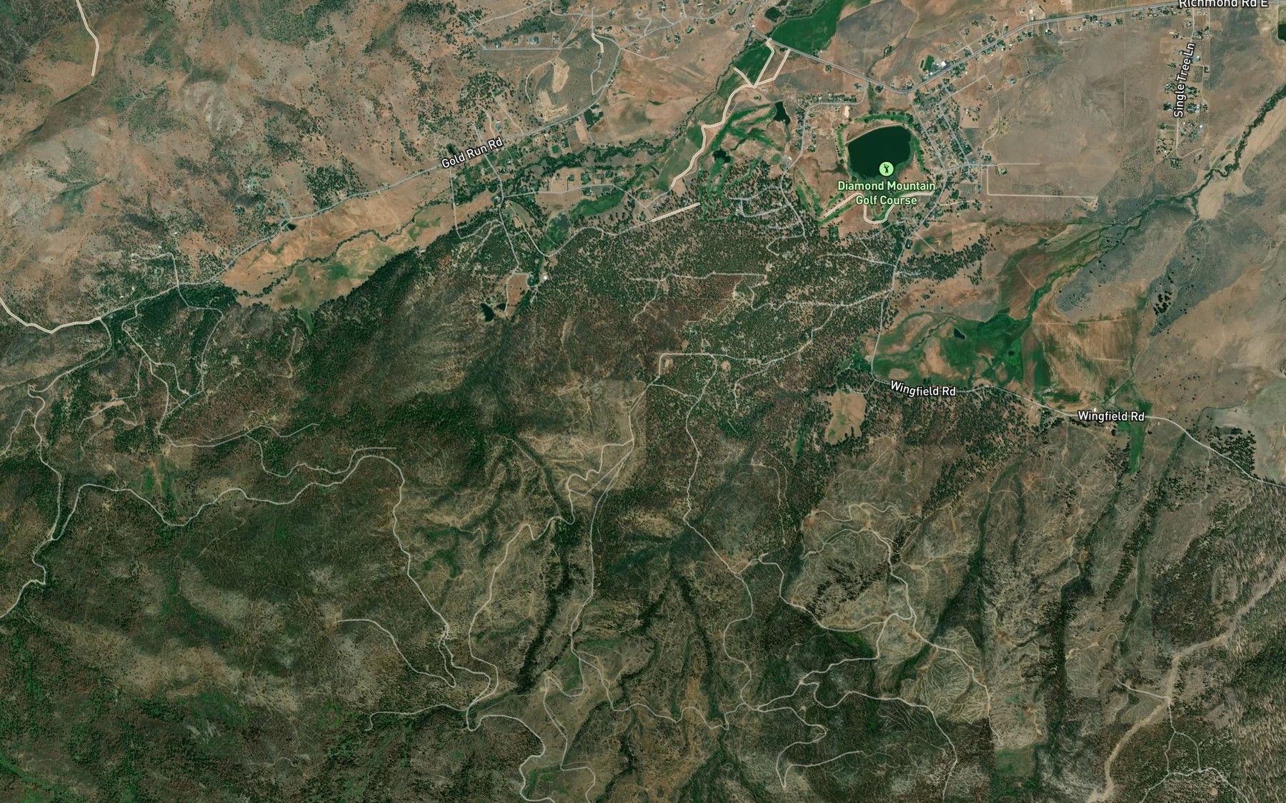 Satellite map of the Emerson Ditch