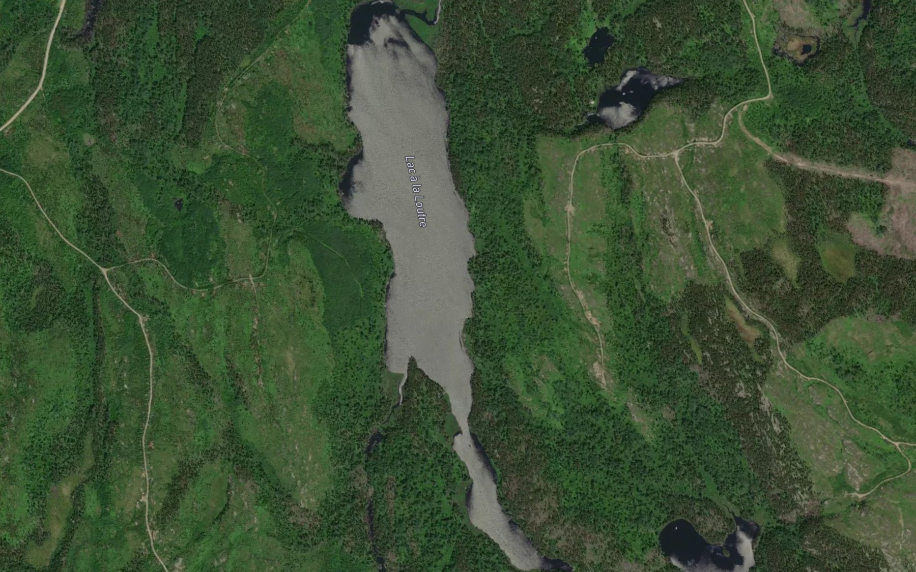Satellite map of the Lac a la Loutre