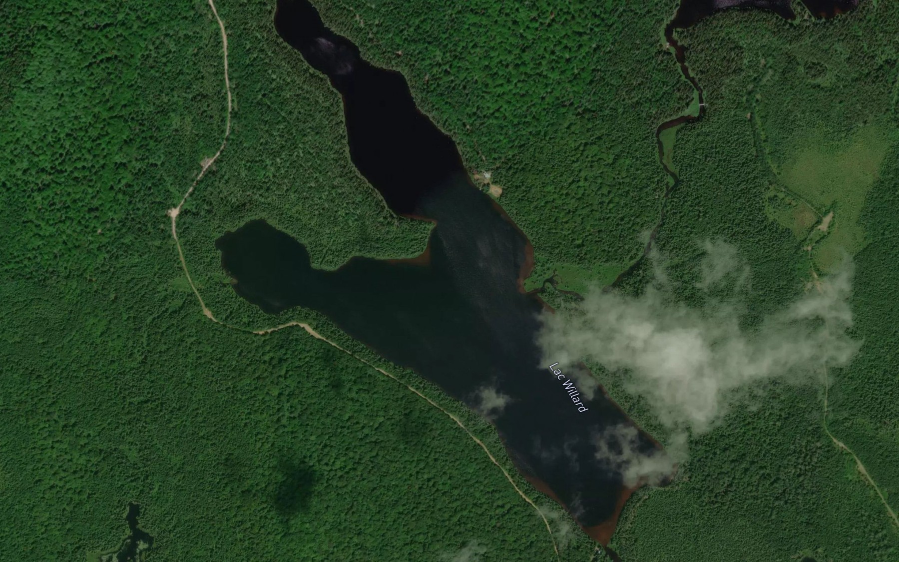 Satellite map of the Lac Willard