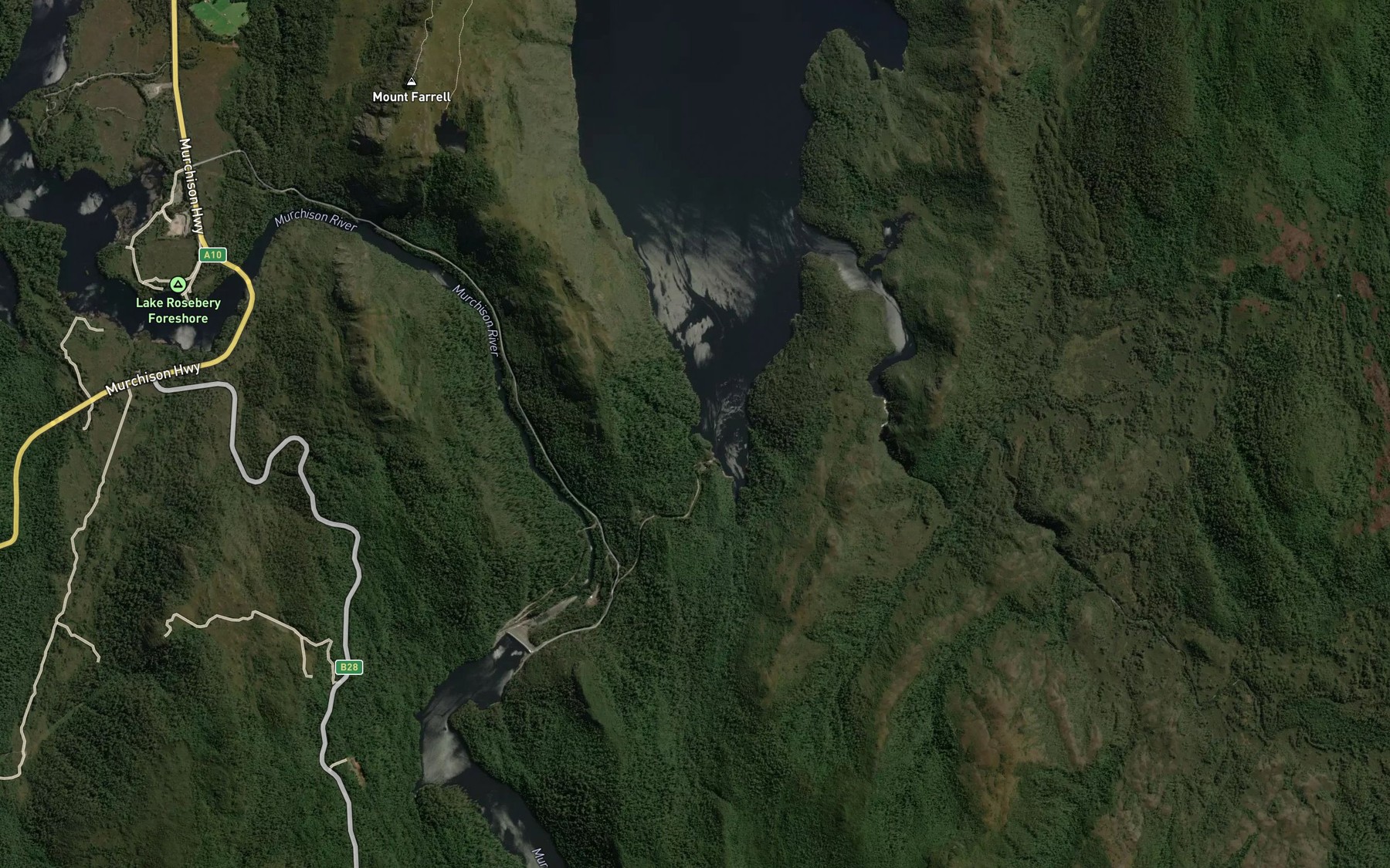 Satellite map of the Tunnel End