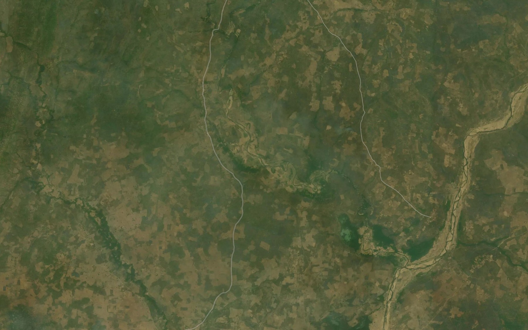 Satellite map of the GajereStream