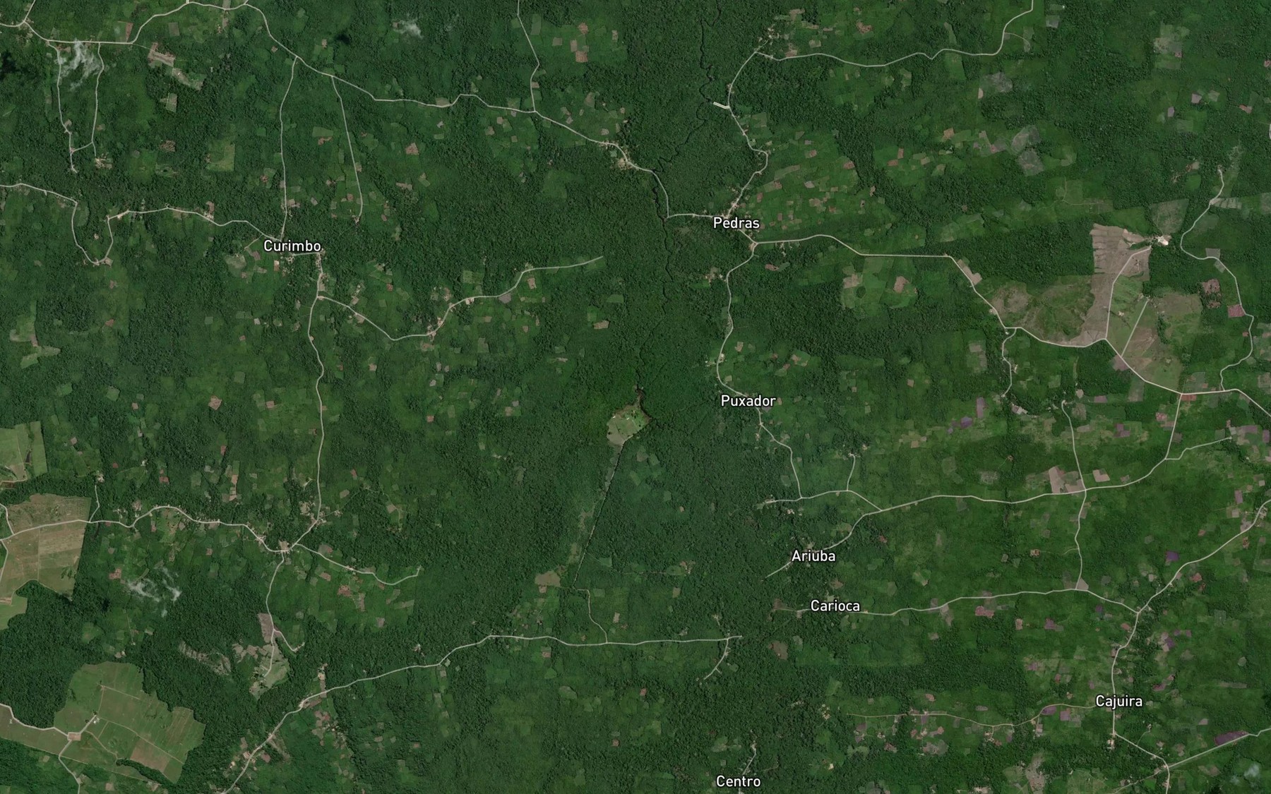 Satellite map of the Igarape Traquateua