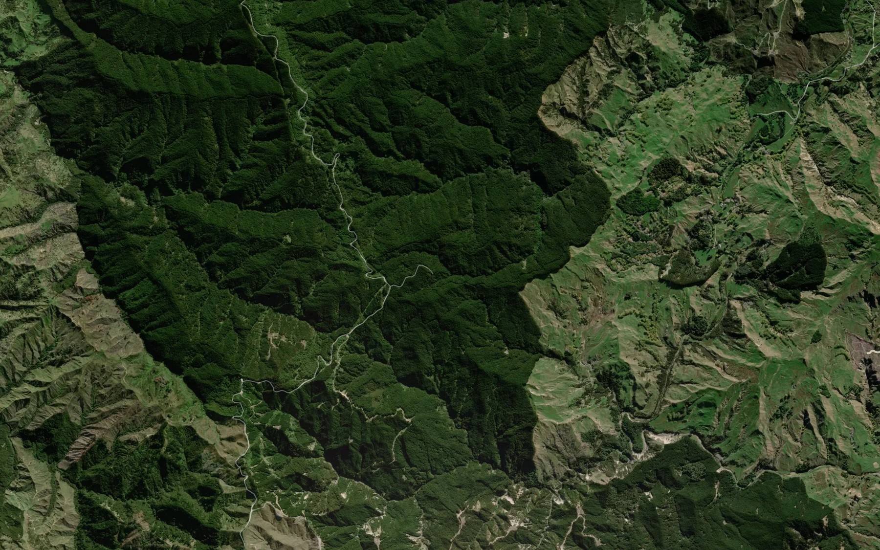 Satellite map of the Mangamohoao Stream