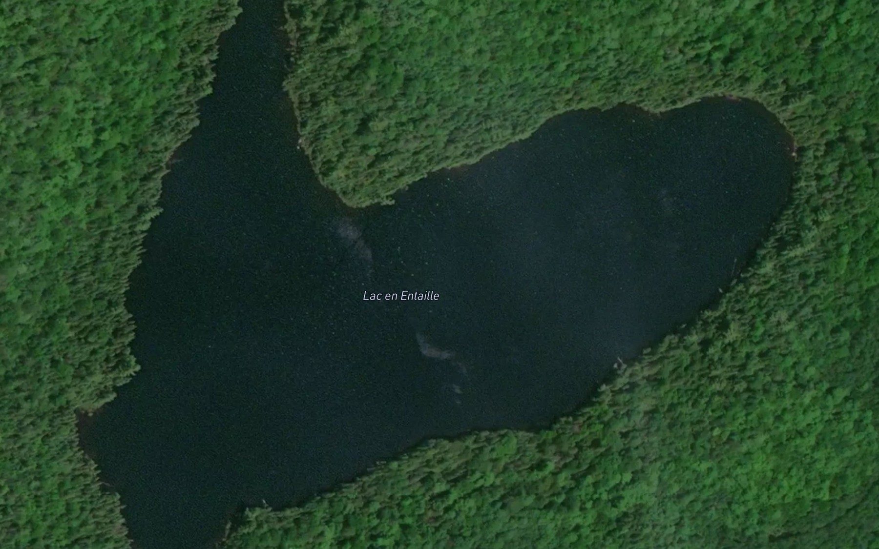 Satellite map of the Lac en Entaille