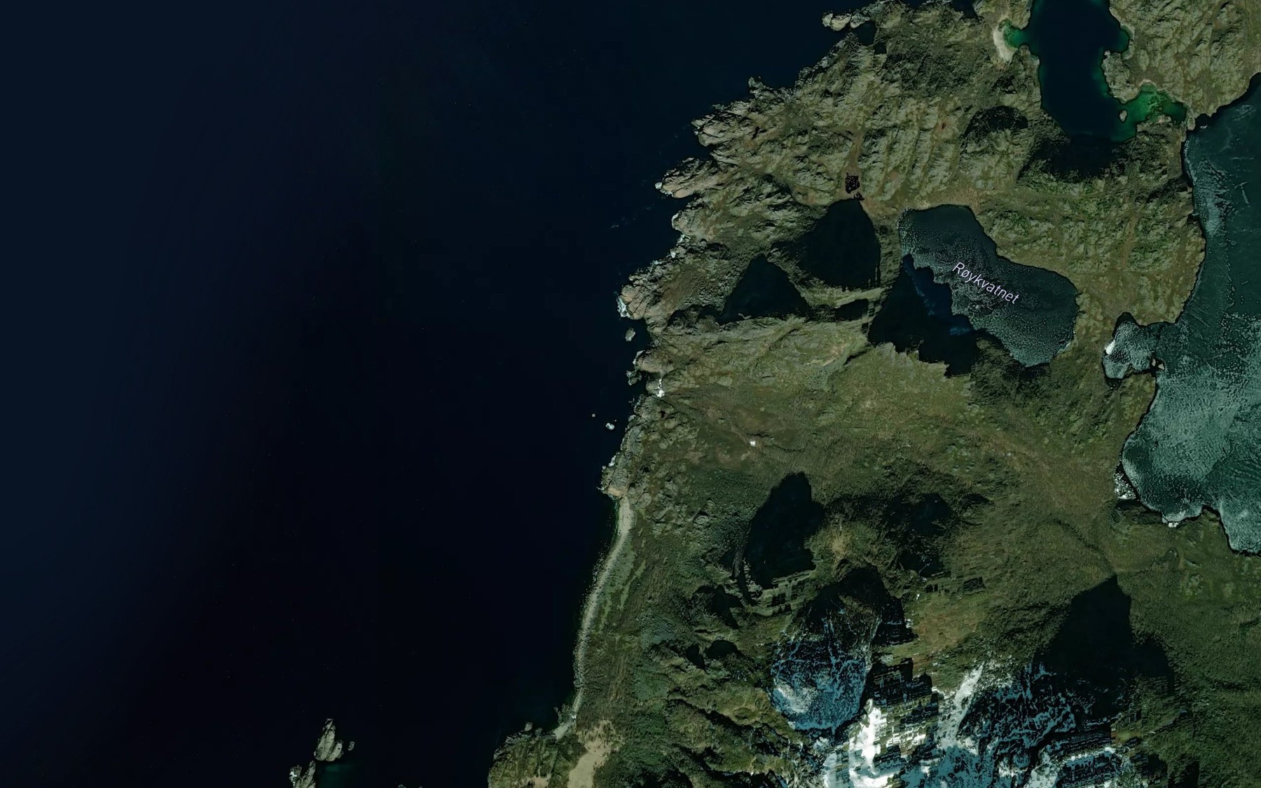 Satellite map of the Molnvika