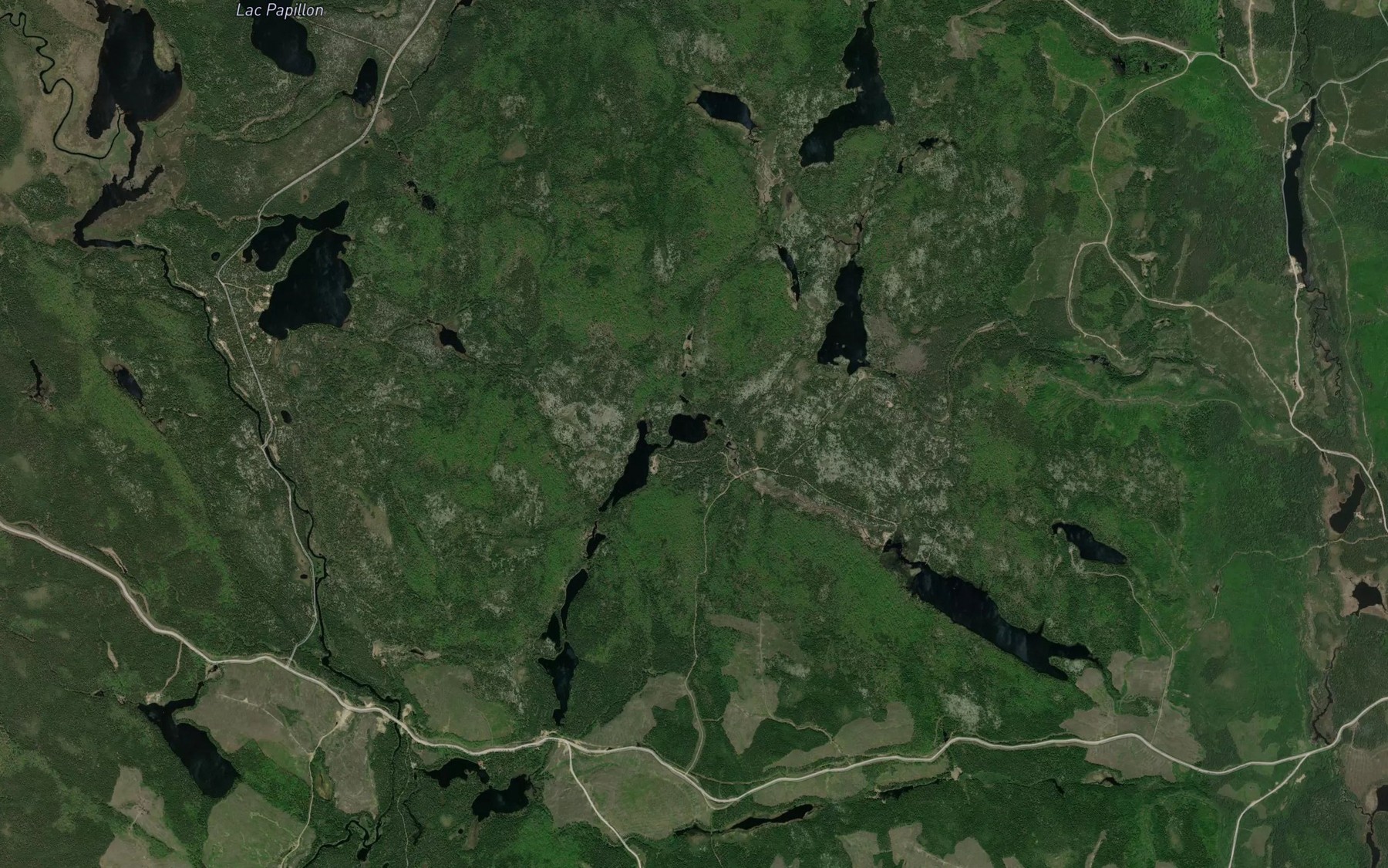Satellite map of the Lac de la Jonquille