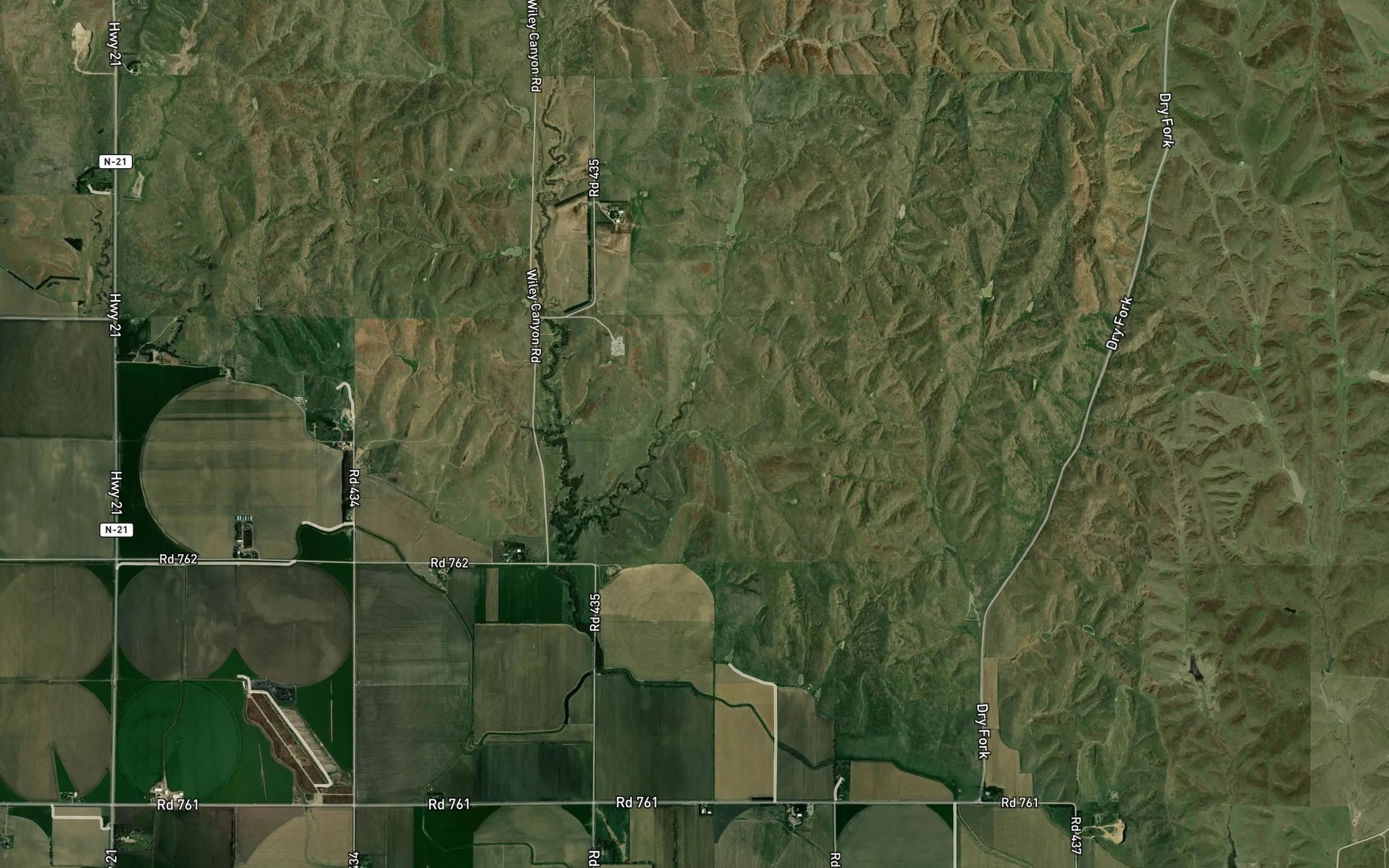 Satellite map of the Prasch Reservoir
