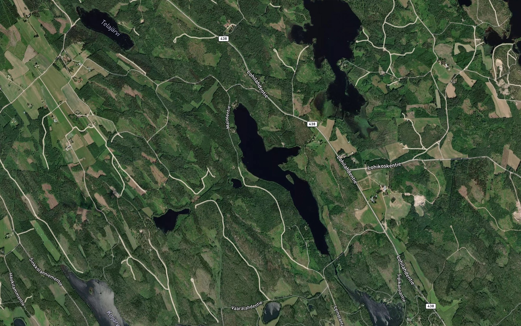 Satellite map of the Malonen