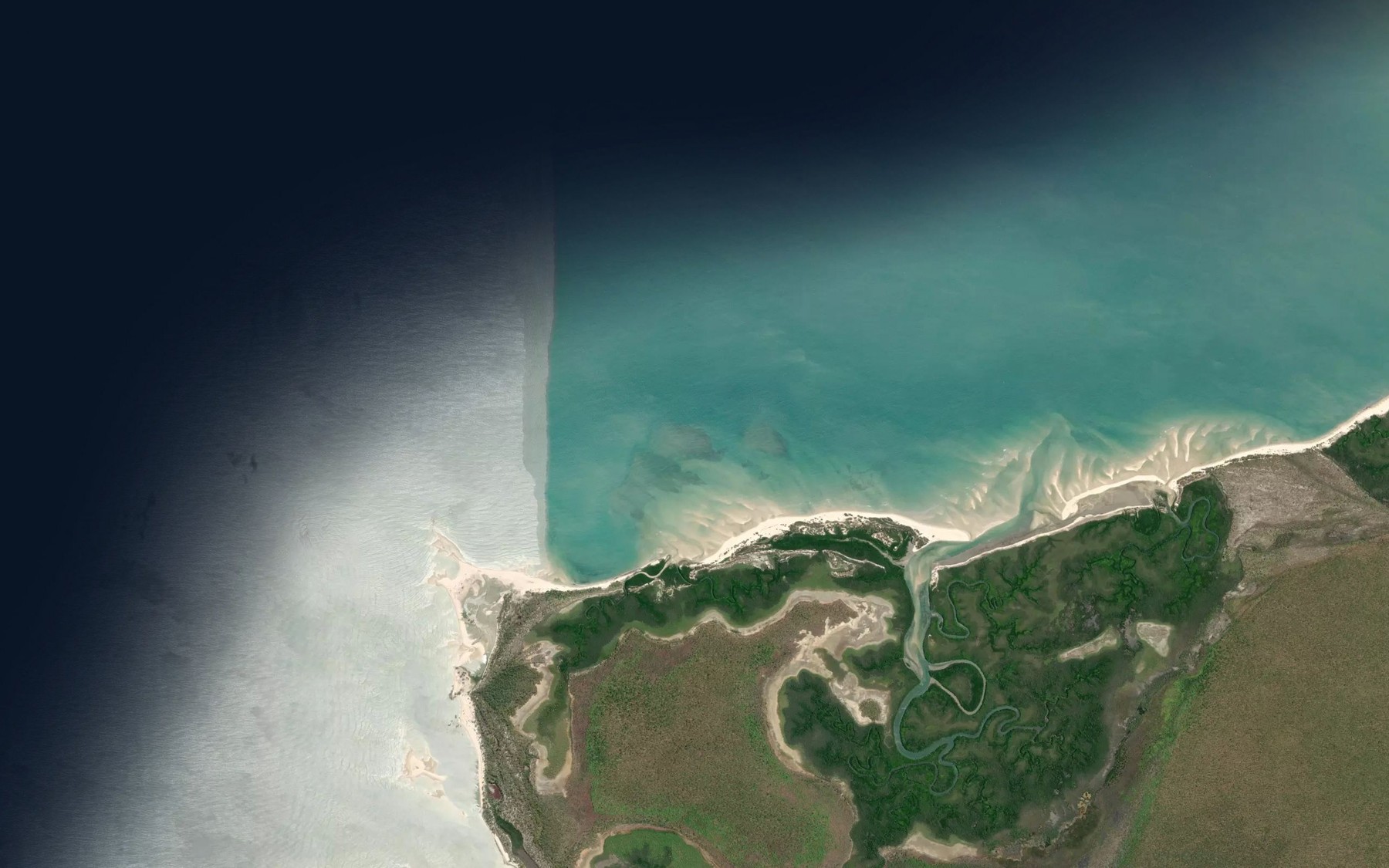 Satellite map of the Britarrimi Creek