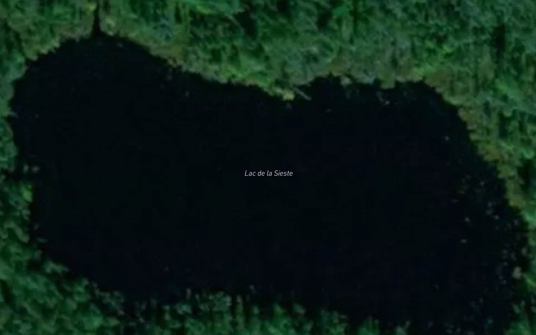 Satellite map of the Lac de la Sieste