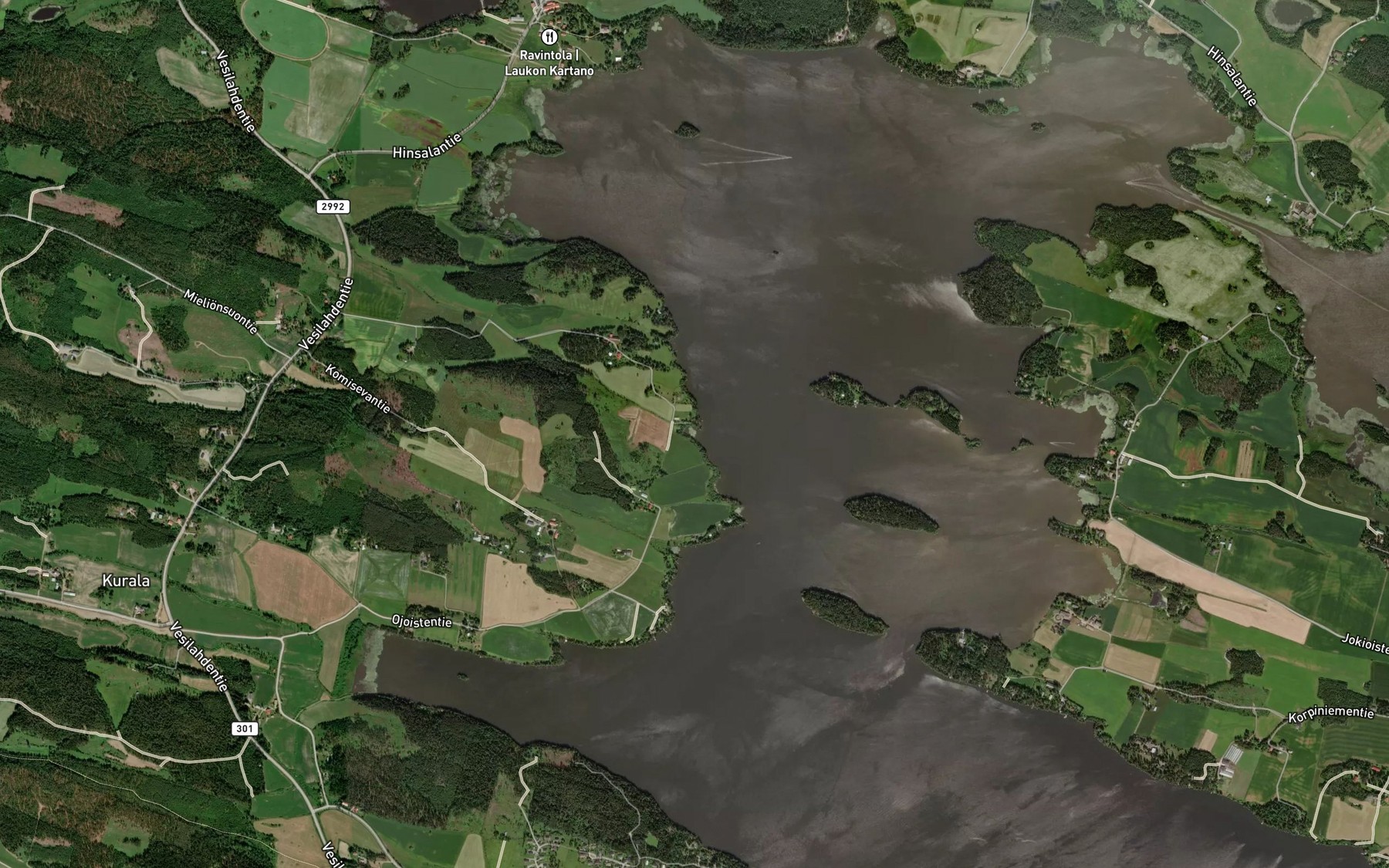 Satellite map of the Kompanlahti