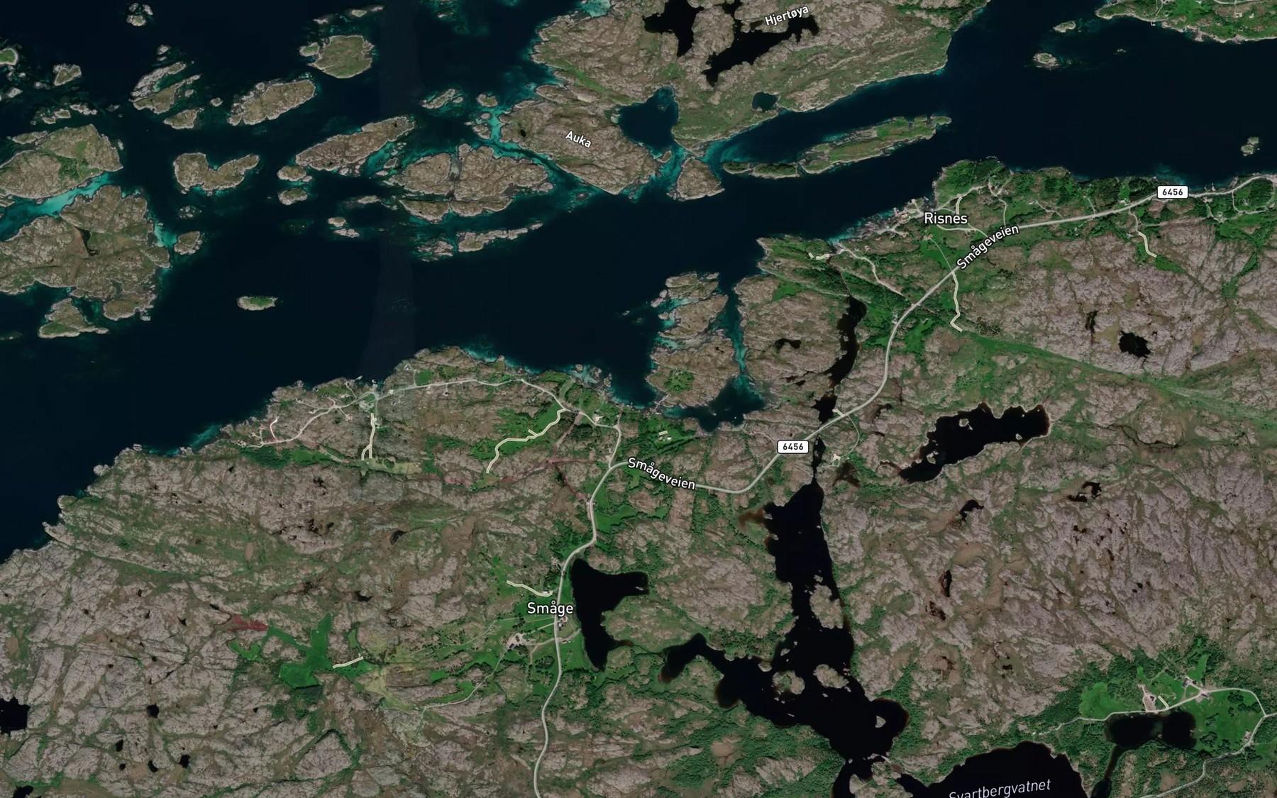 Satellite map of the Smagabukta