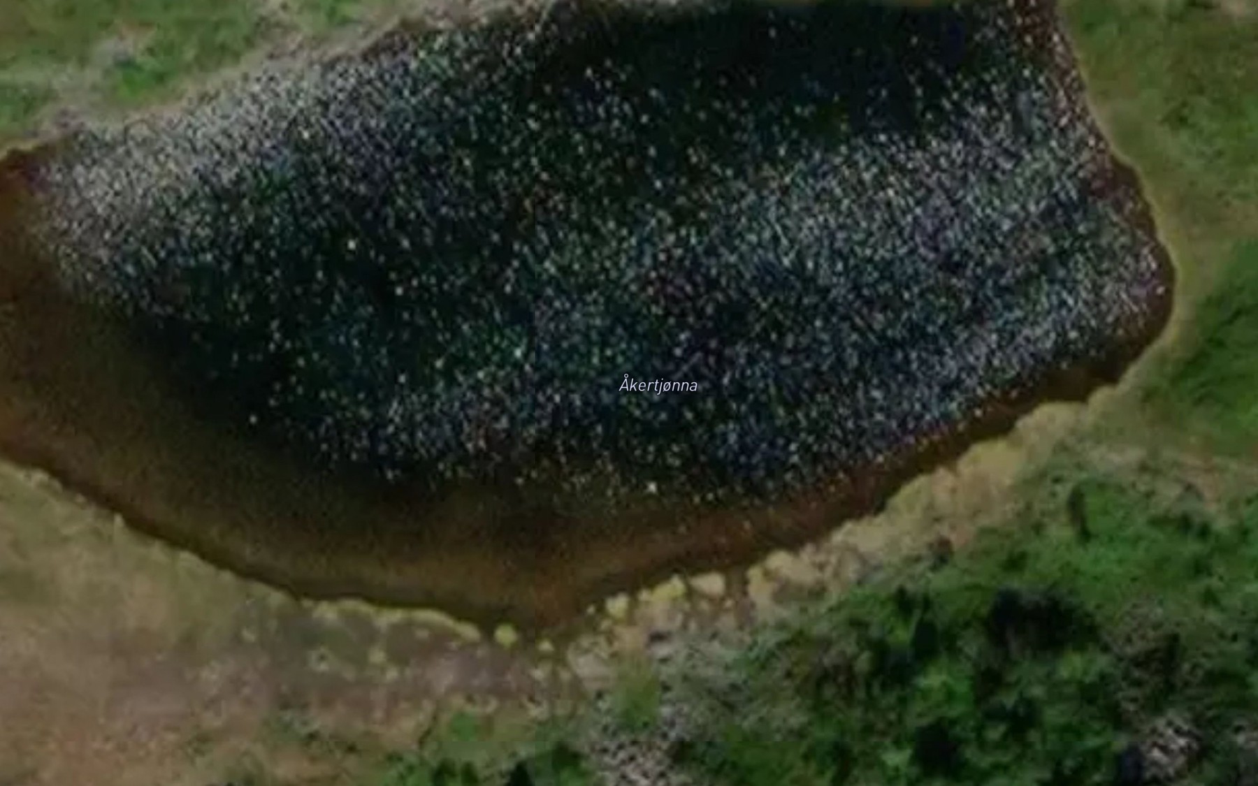 Satellite map of the Akertjonna