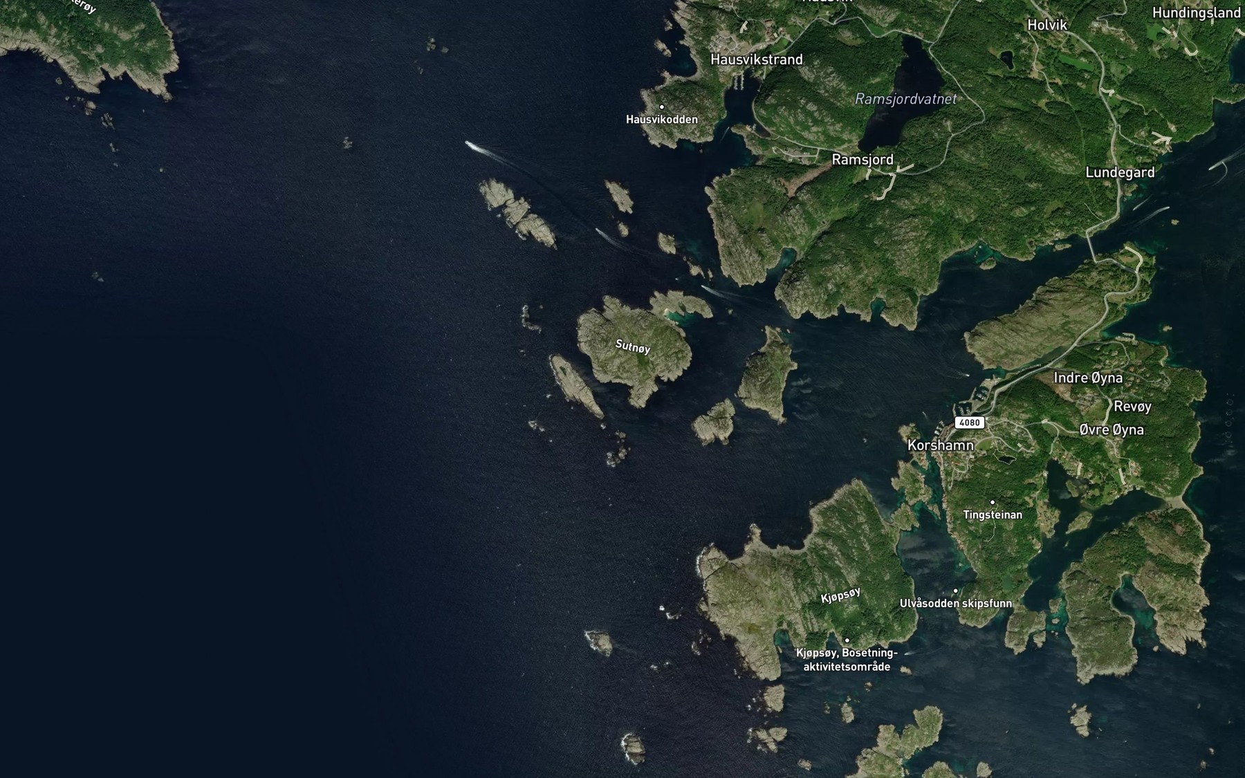 Satellite map of the Ytrevika