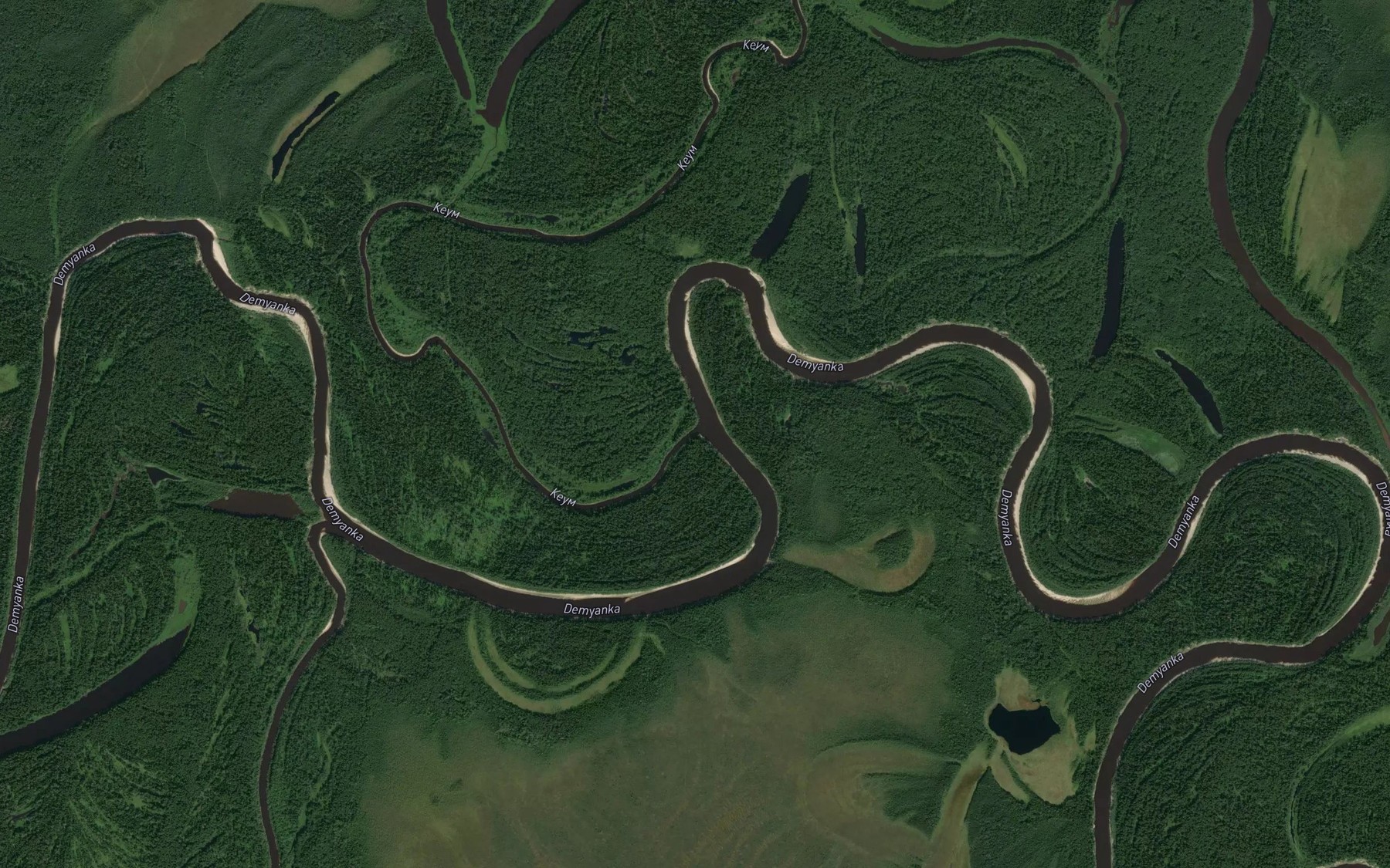 Satellite map of the Keum
