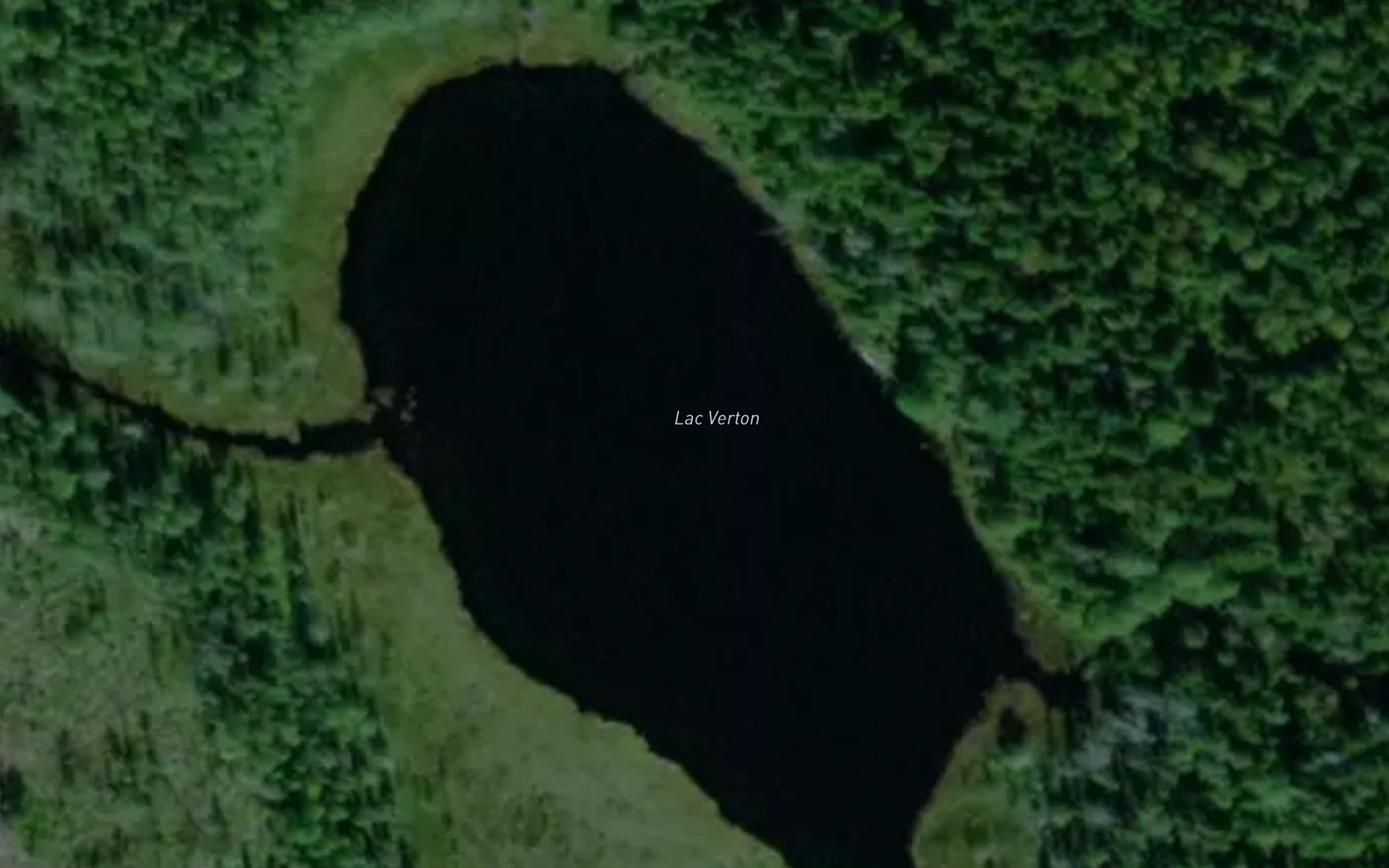 Satellite map of the Lac Verton