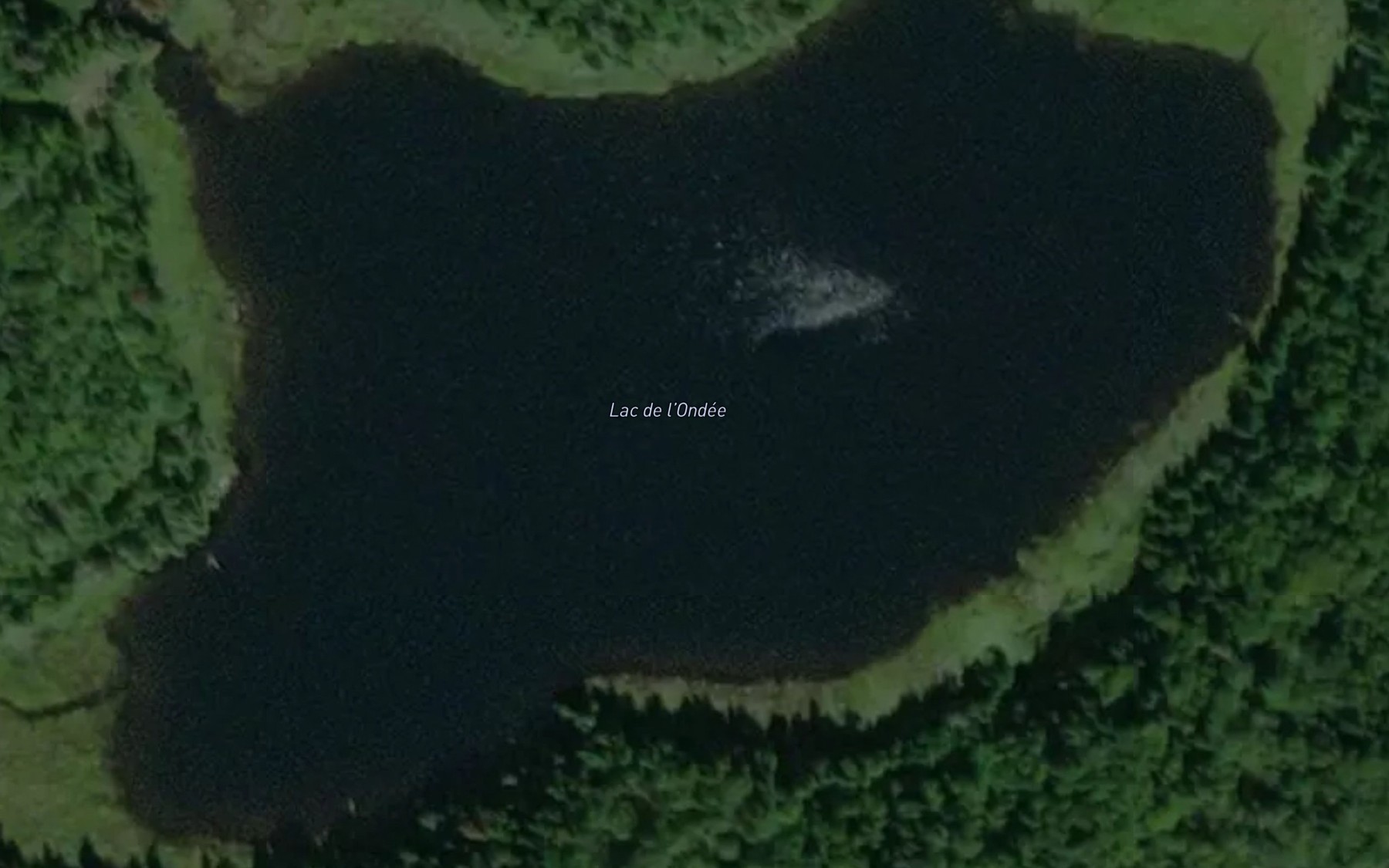 Satellite map of the Lac de l'Ondee