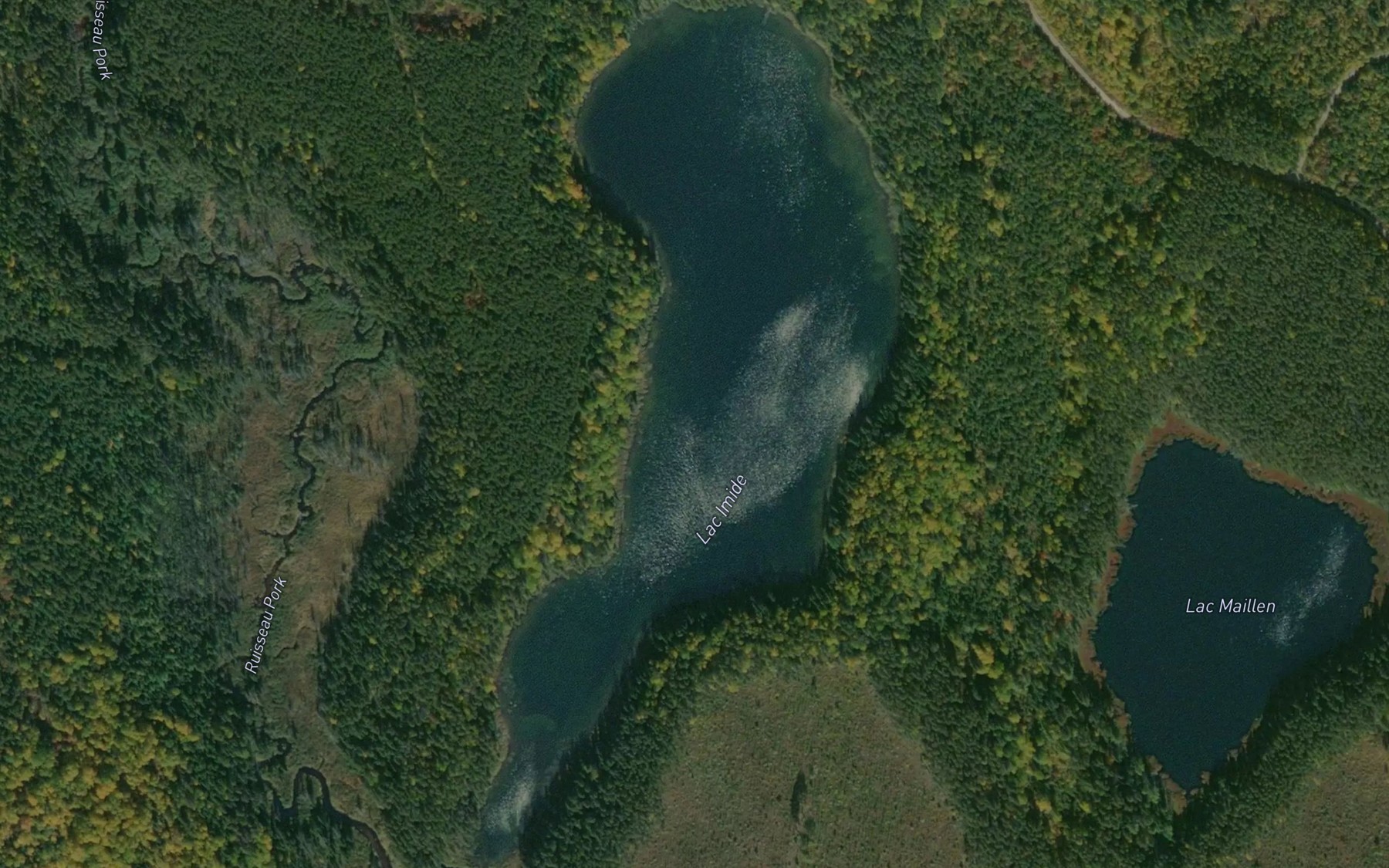Satellite map of the Lac Imide