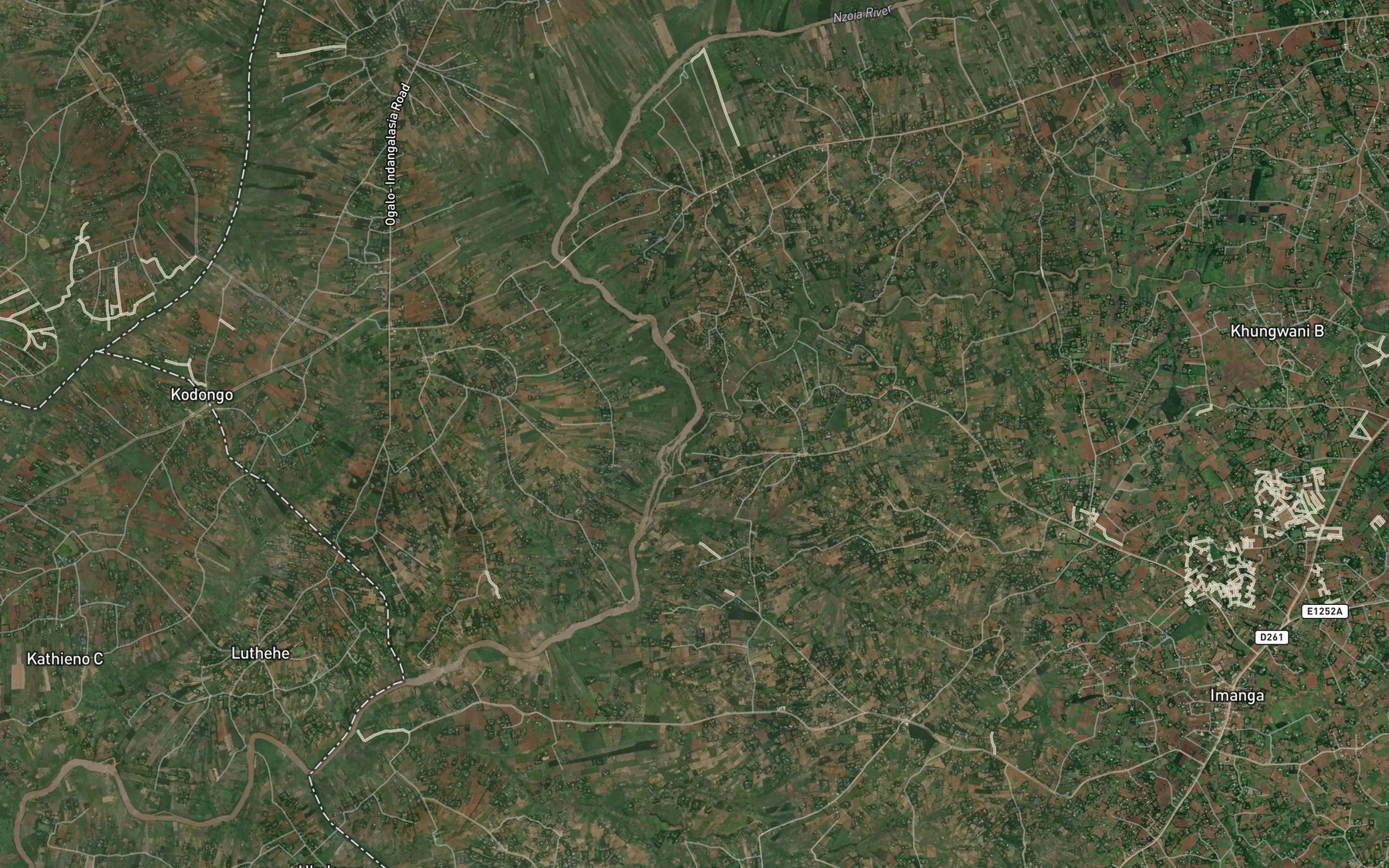 Satellite map of the Lusumu