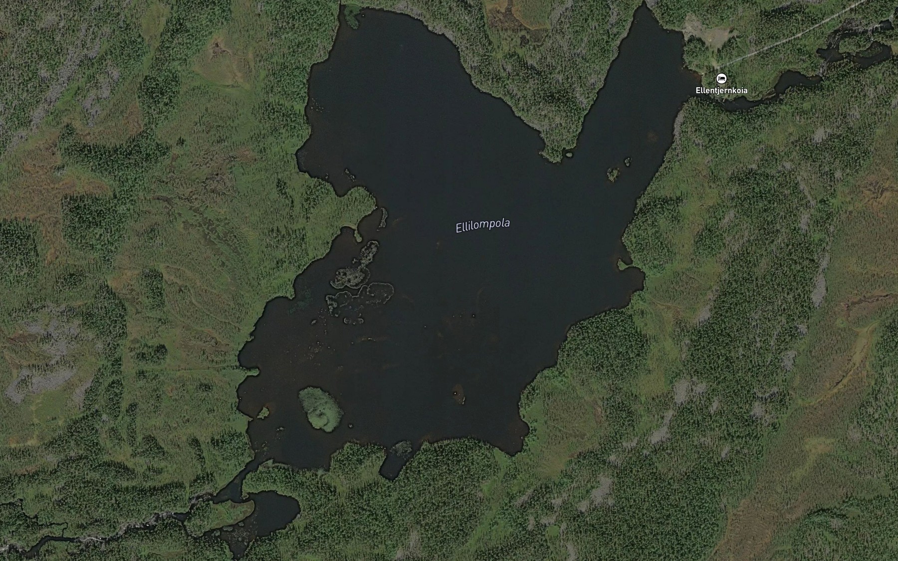 Satellite map of the Ellentjorna