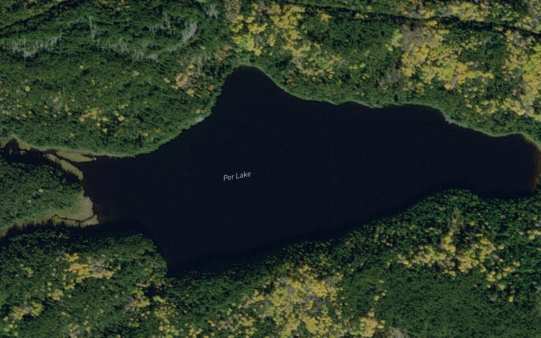 Satellite map of the Per Lake