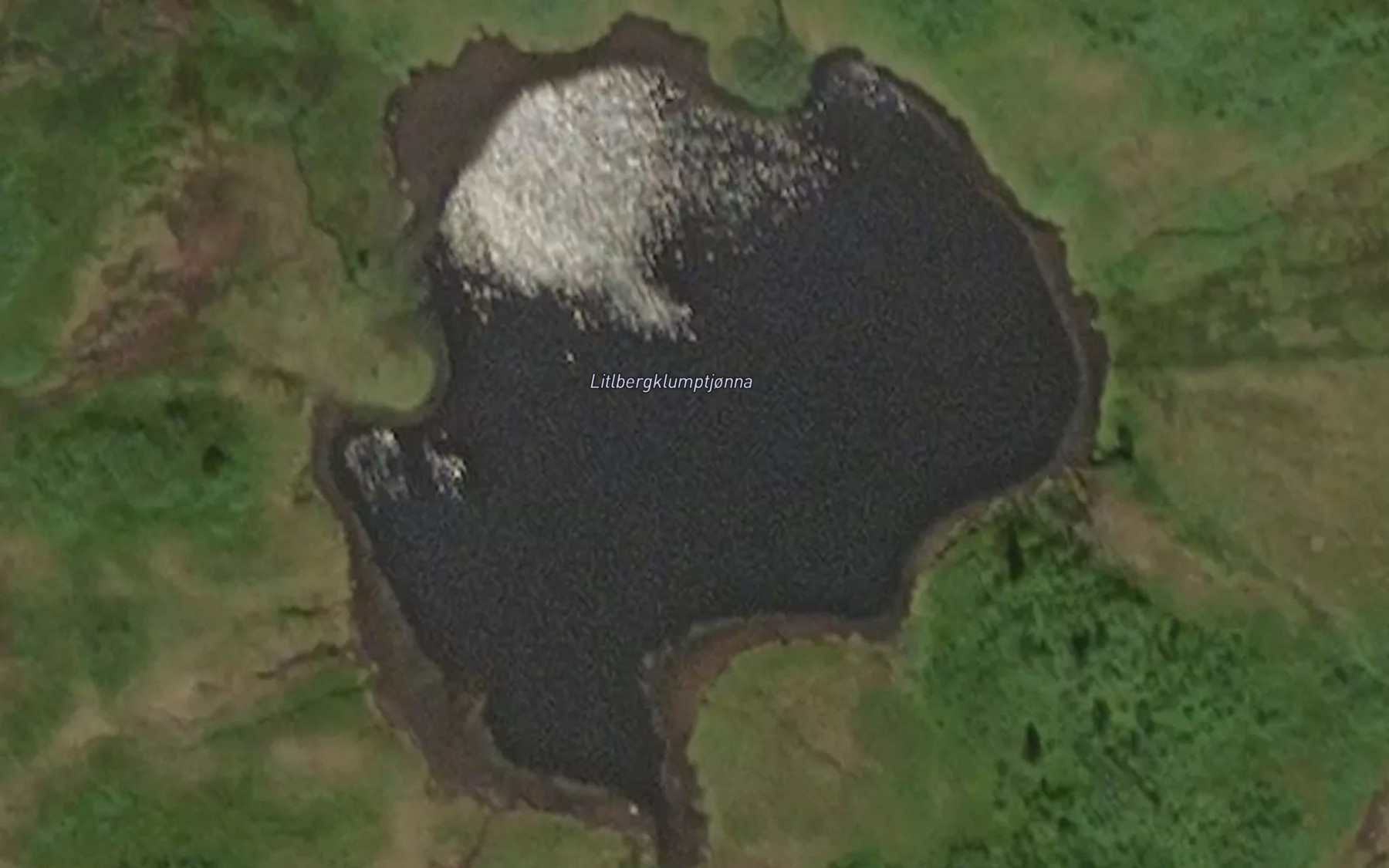 Satellite map of the Bergklumptjorna,litle
