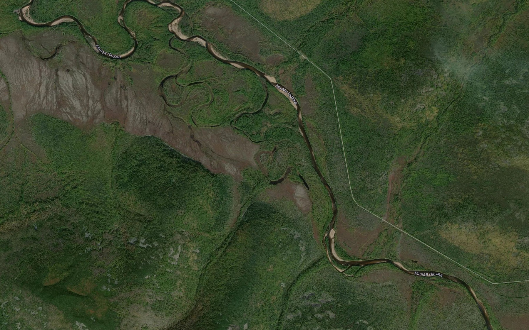 Satellite map of the Chuka