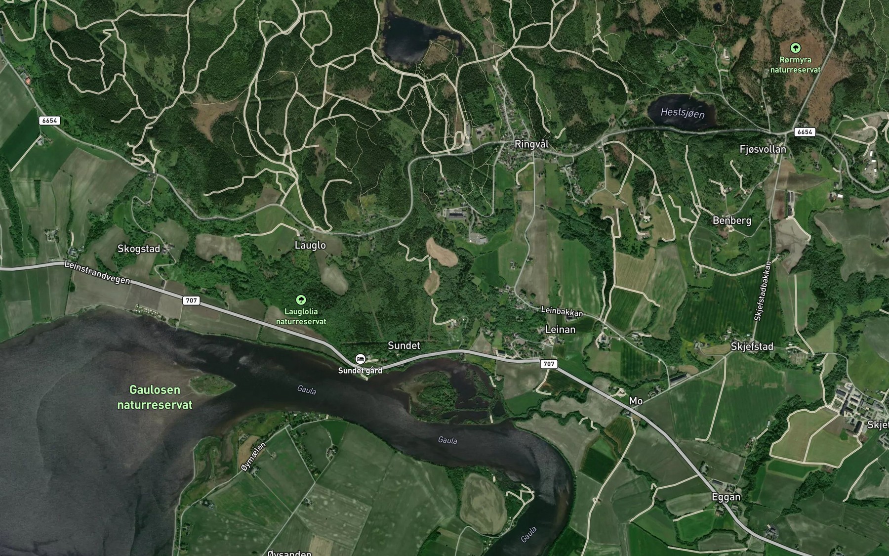 Satellite map of the Lerfallbekken