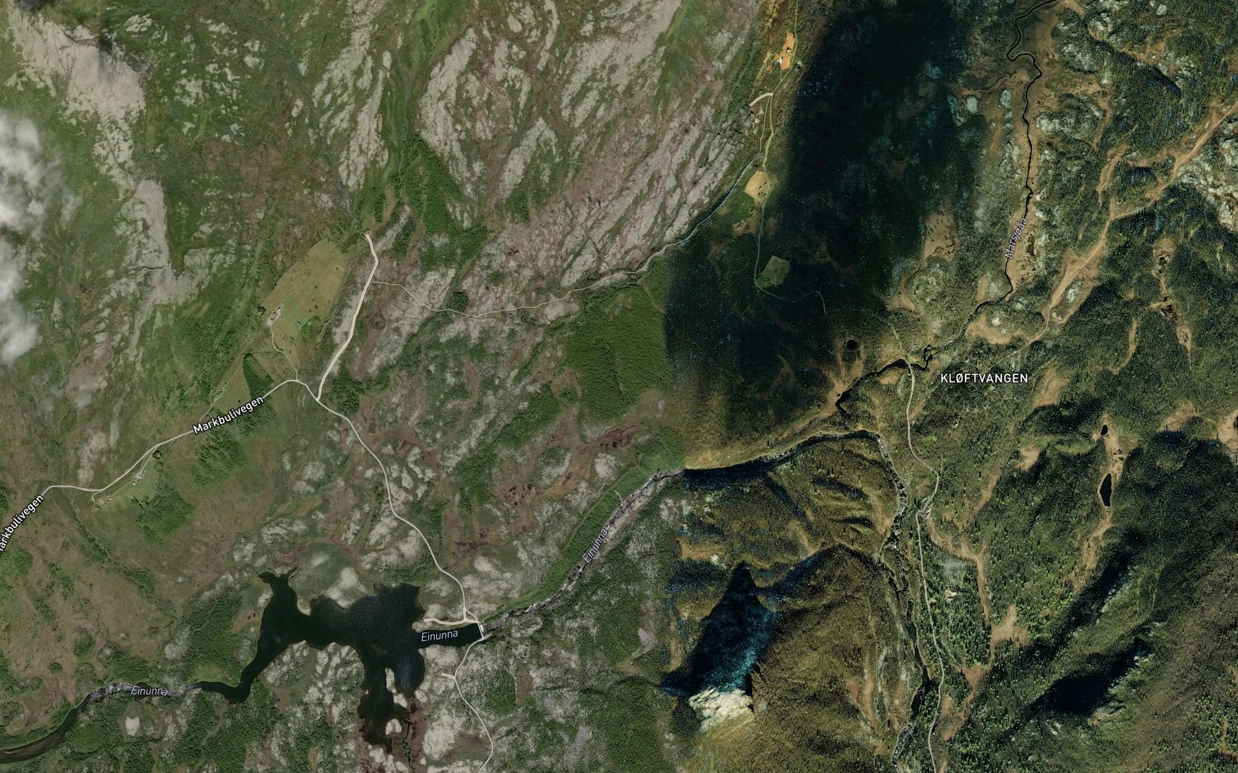 Satellite map of the Taelbekken