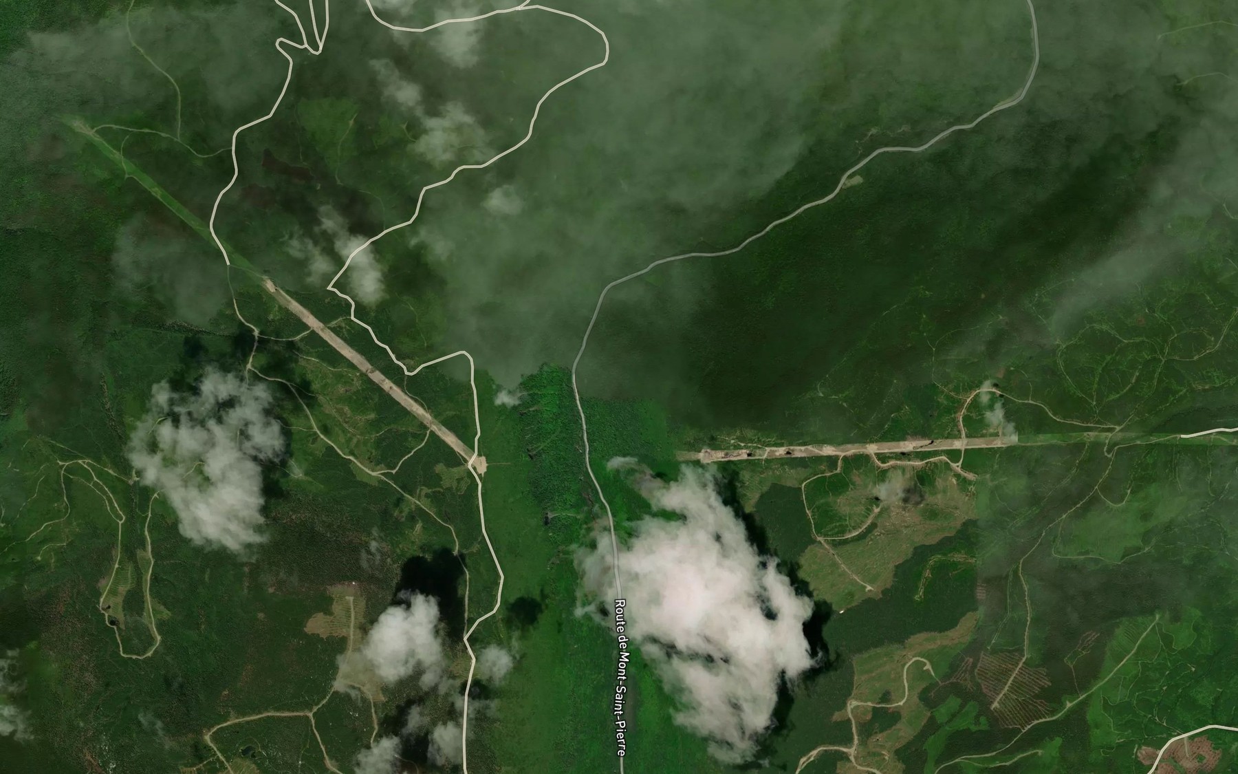 Satellite map of the Coulee a Maxime