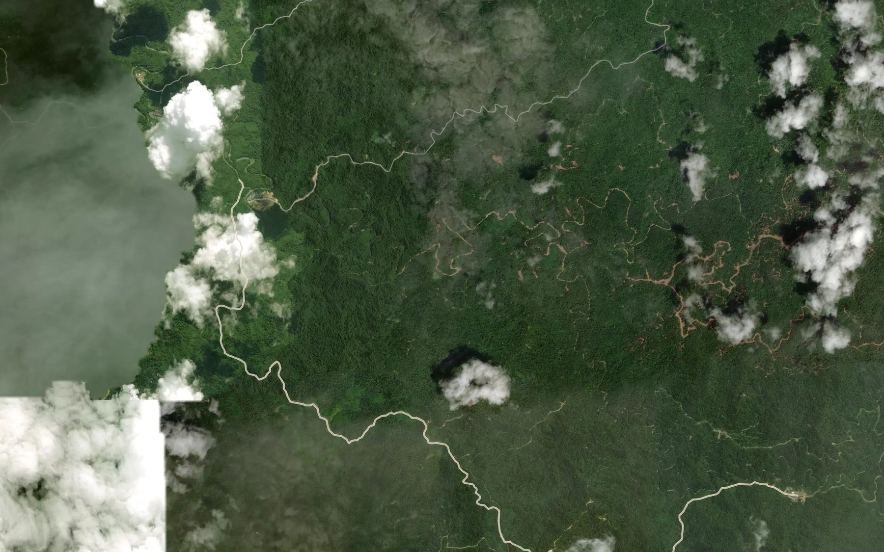 Satellite map of the Sungai Punan