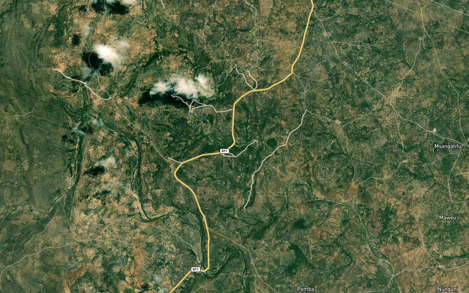 Satellite map of the Ngoni