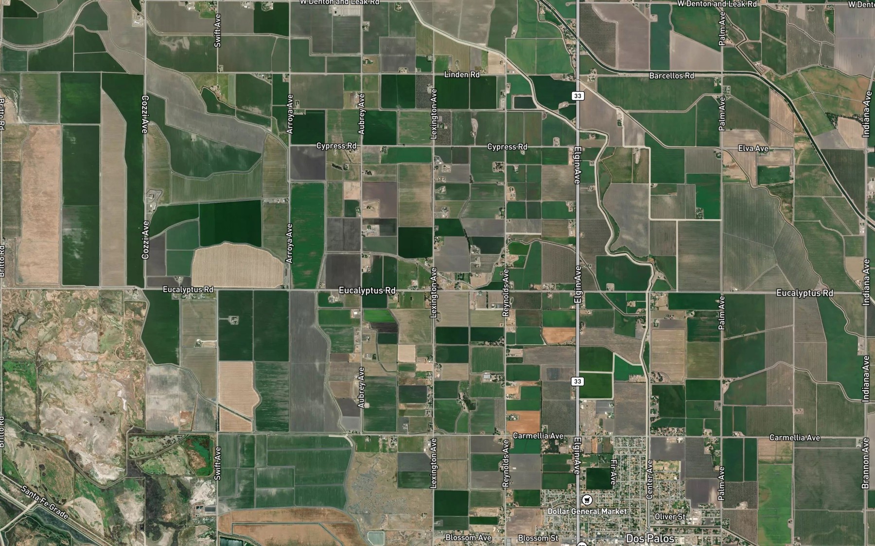 Satellite map of the Colony Branch Number Four