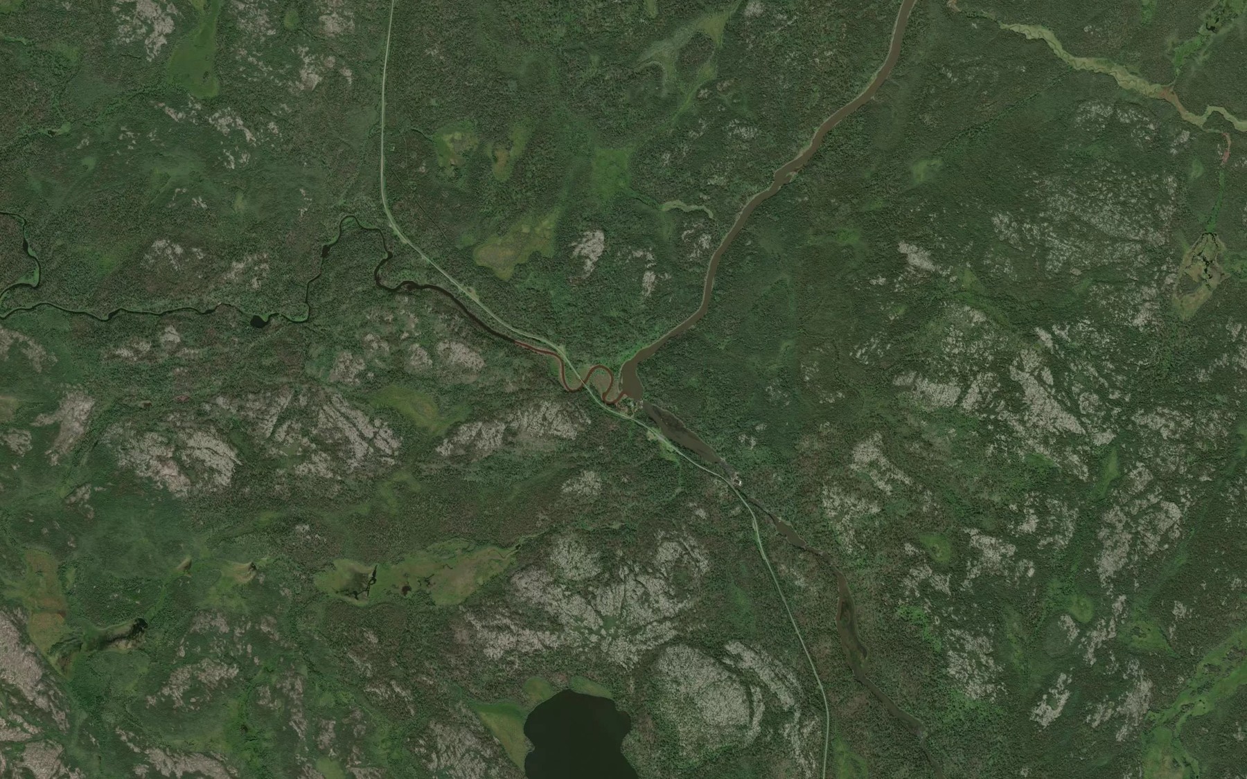 Satellite map of the Kennedy Creek