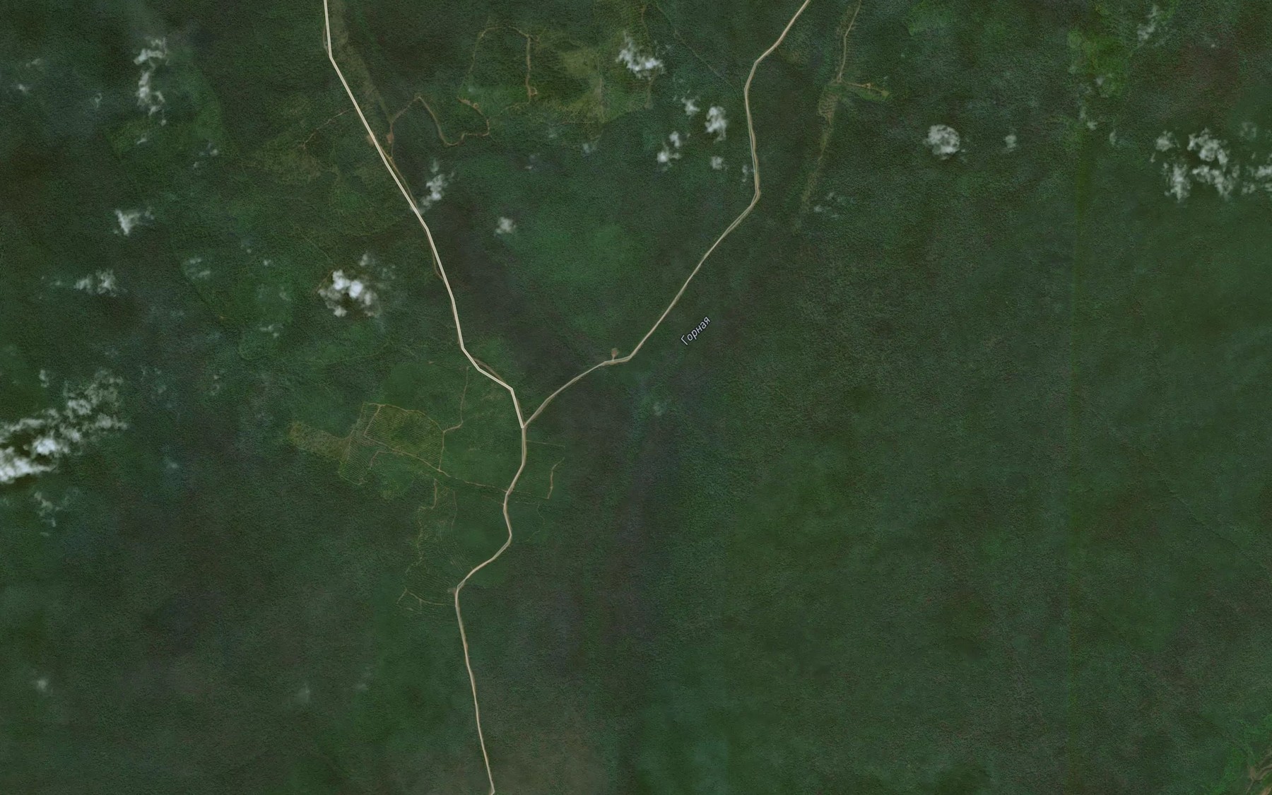Satellite map of the Kedrovaya
