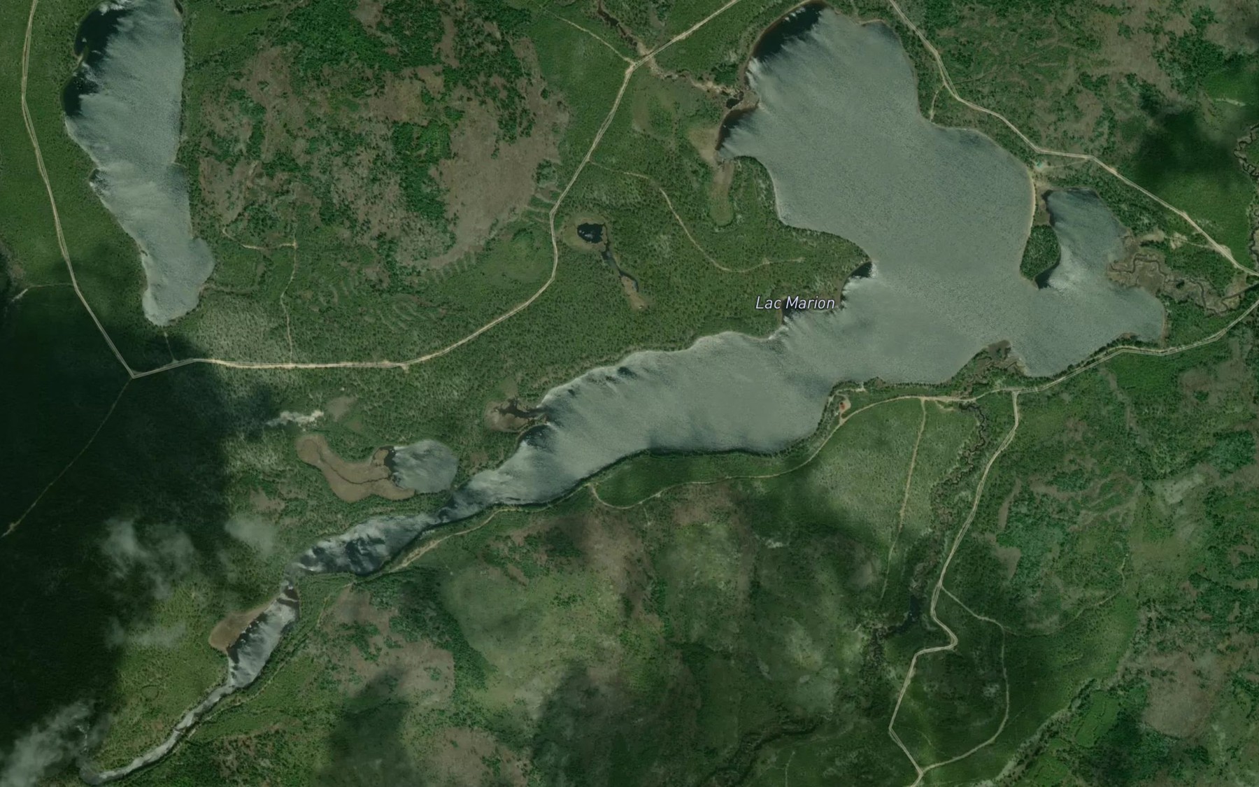 Satellite map of the Lac Marion