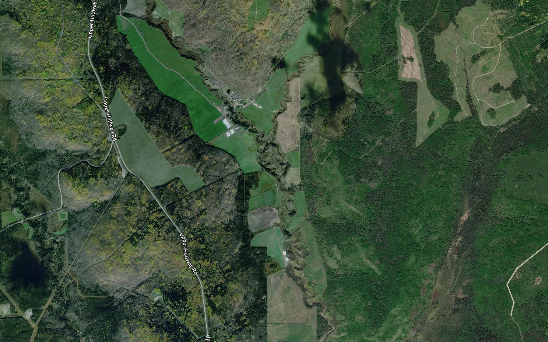 Satellite map of the East Deadhorse Creek