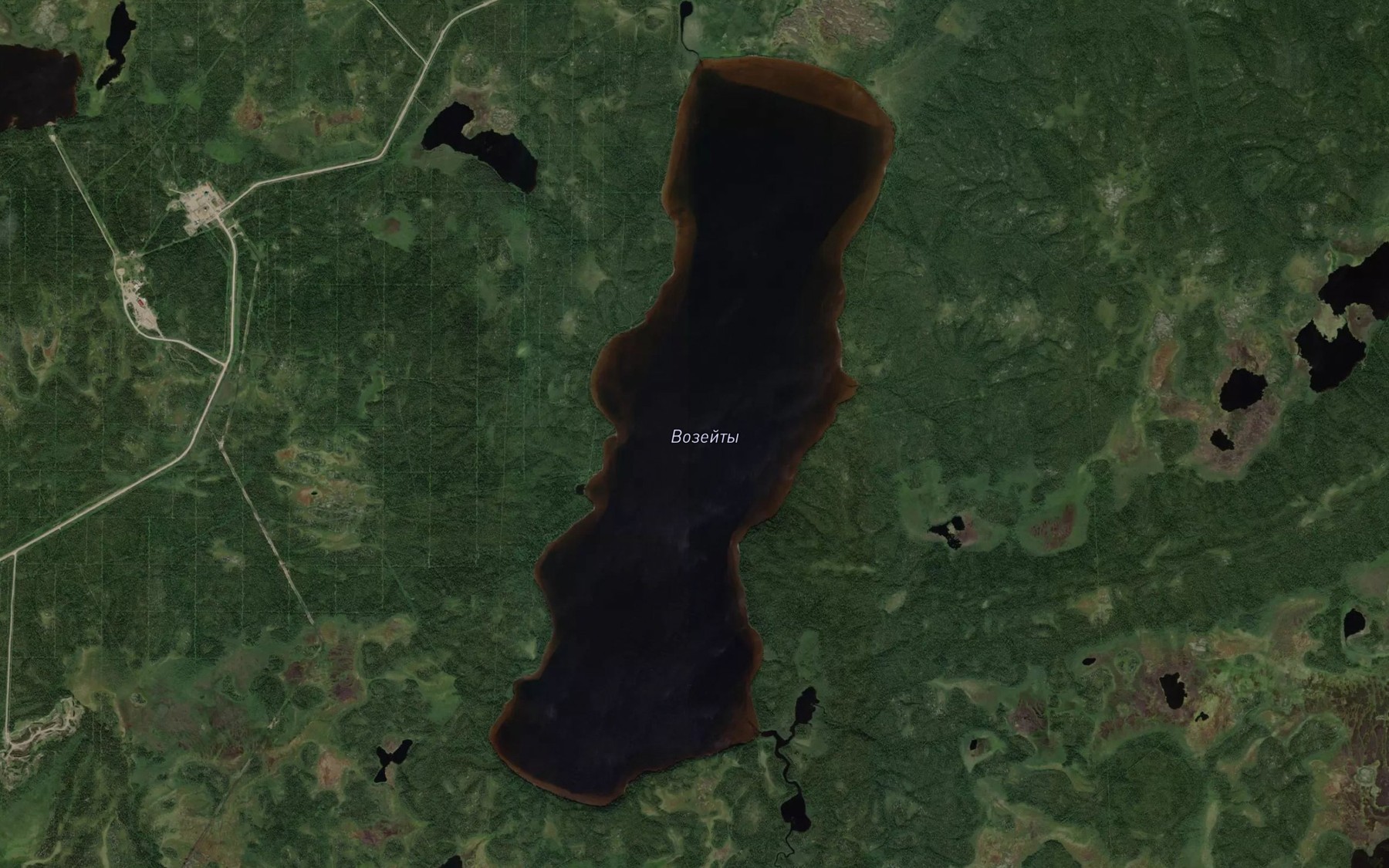 Satellite map of the Ozero Vozeyty